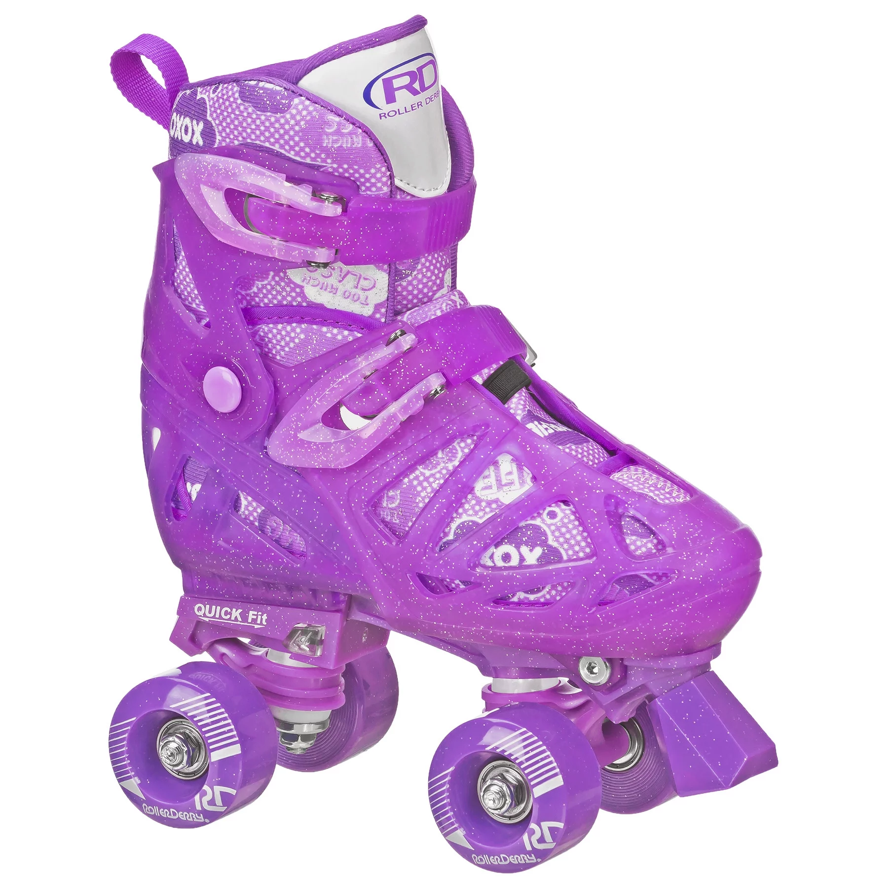 Roller Derby Girls Purple Quad M