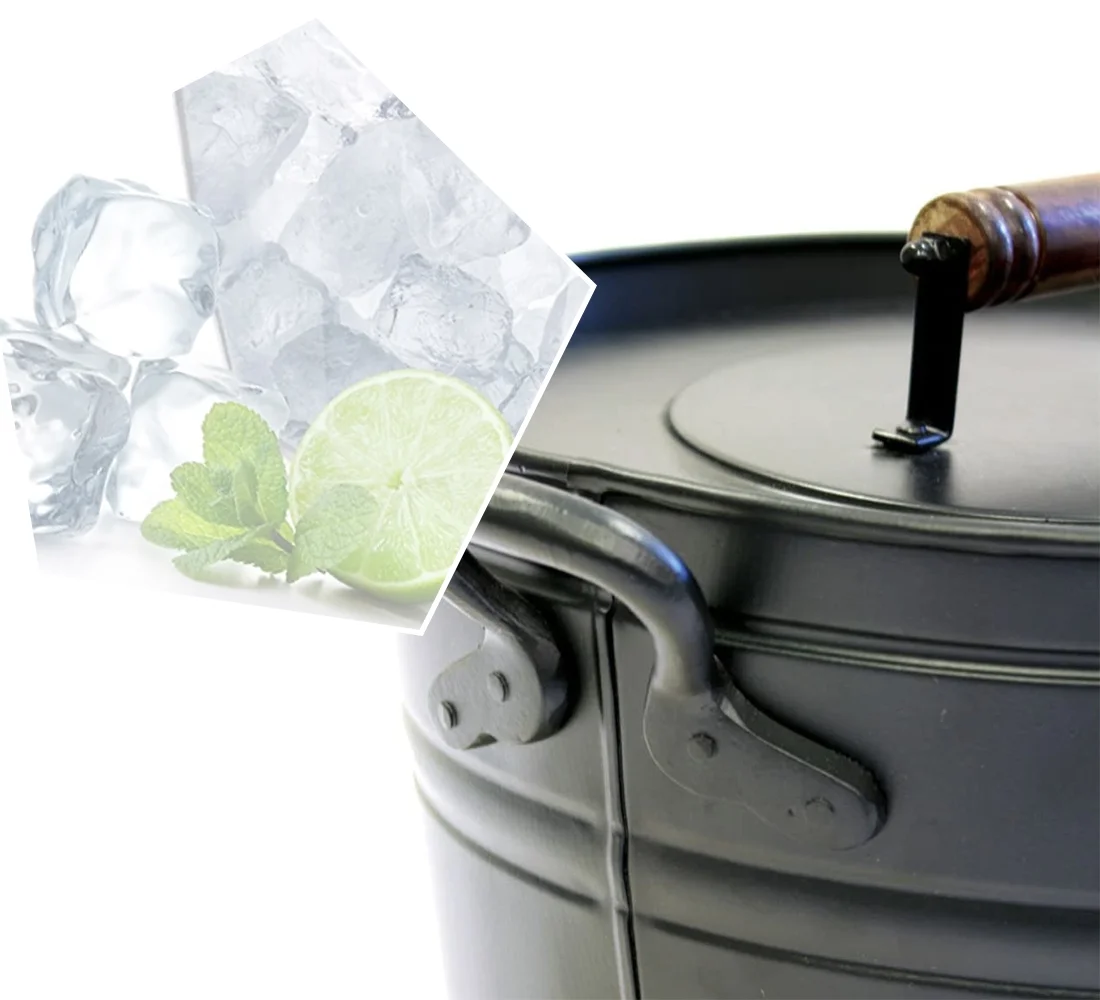 Air Insulated Ash Bucket, 14.75″D x 12.25″W x 13″H, 7 lbs