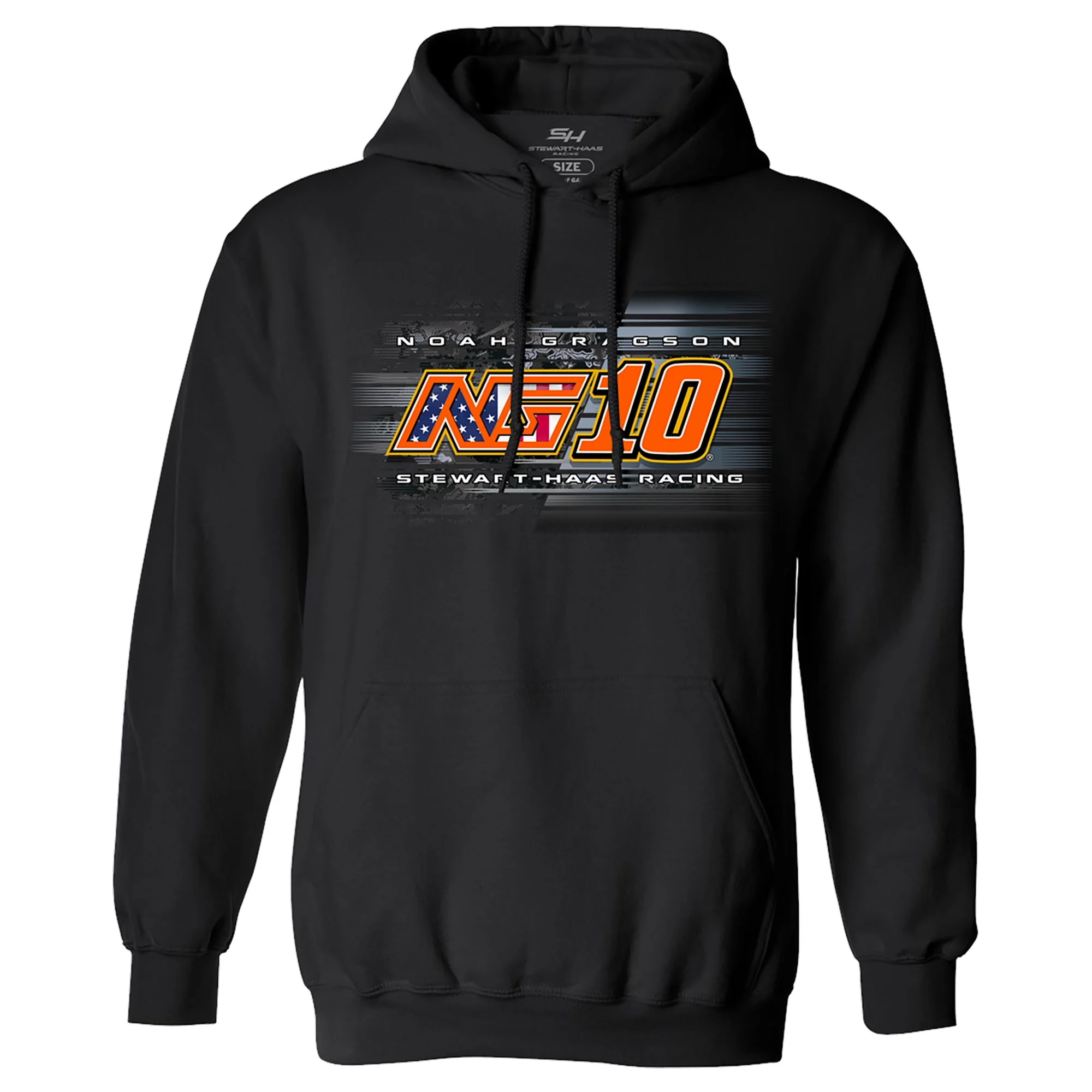 Men's JR Motorsports Official Team Apparel  Black Noah Gragson Black Rifle Coffee Company Car Pullover Hoodie