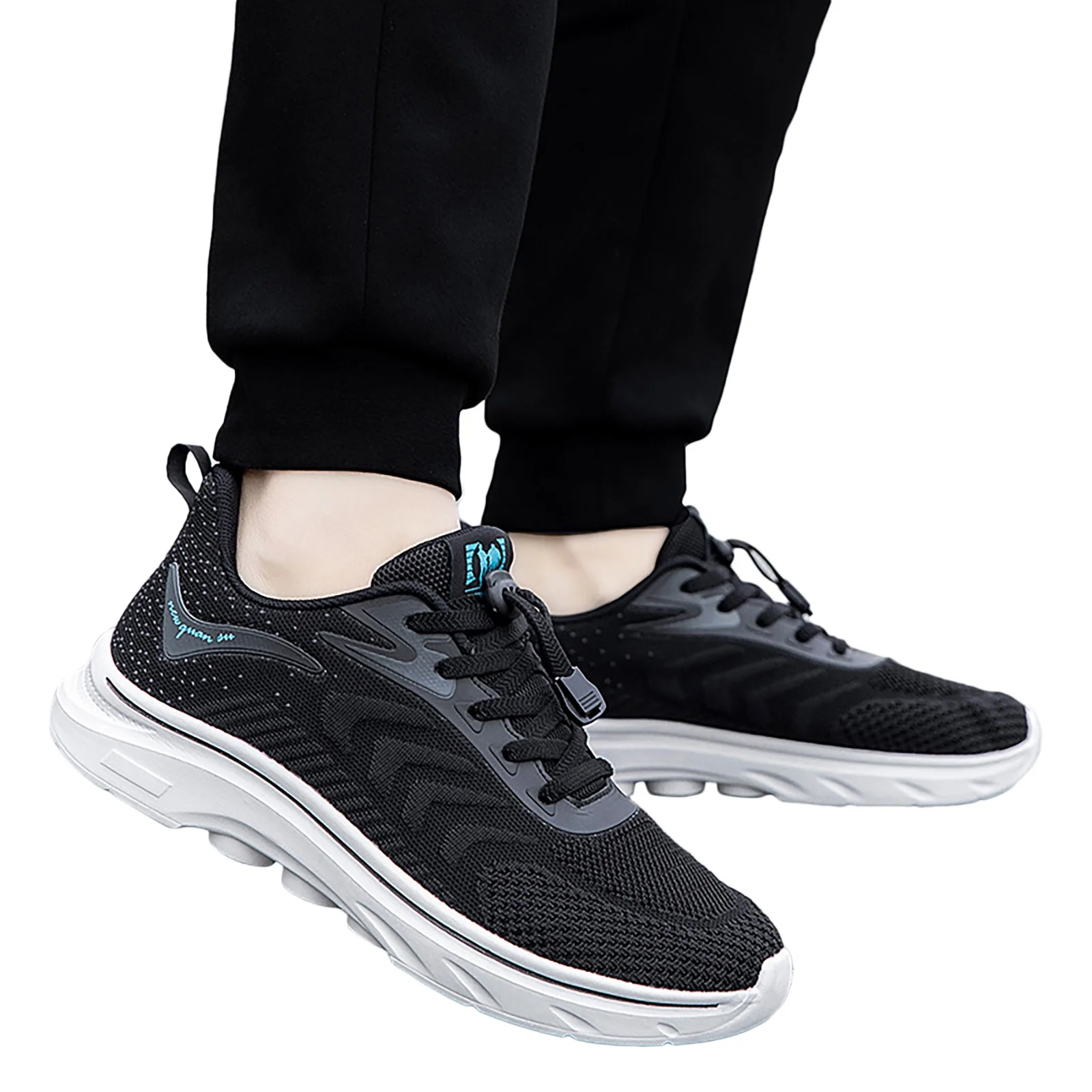 Mens Non Slip Walking Sneakers Lightweight Breathable Couple Men's Spring And Summer New Non Slip Walking Fashion Light Shoes Middle And Elderl