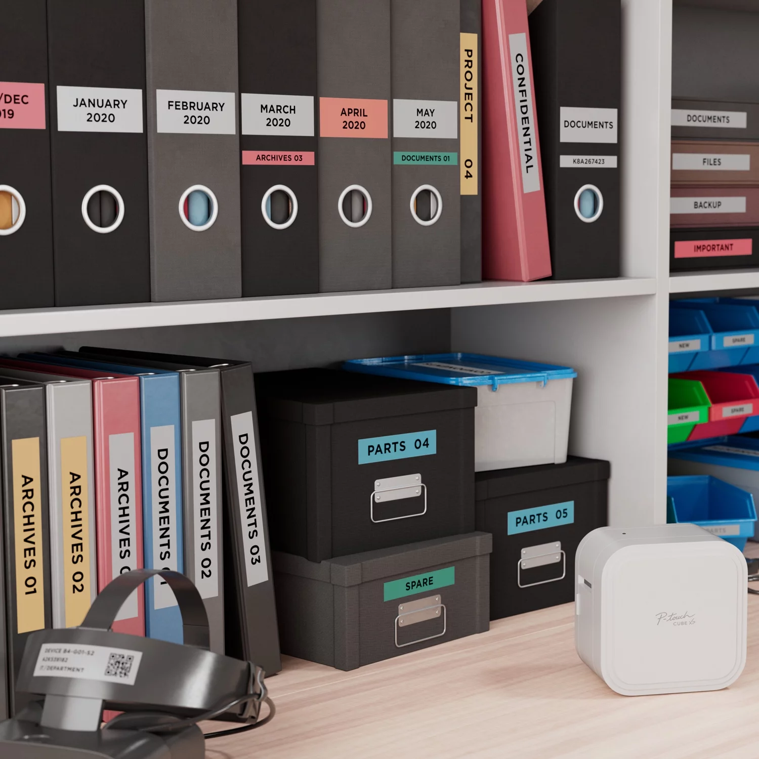 Brother PT-P910BT P-Touch CUBE XP Label Maker with Bluetooth® Wireless Technology PT-P910BT