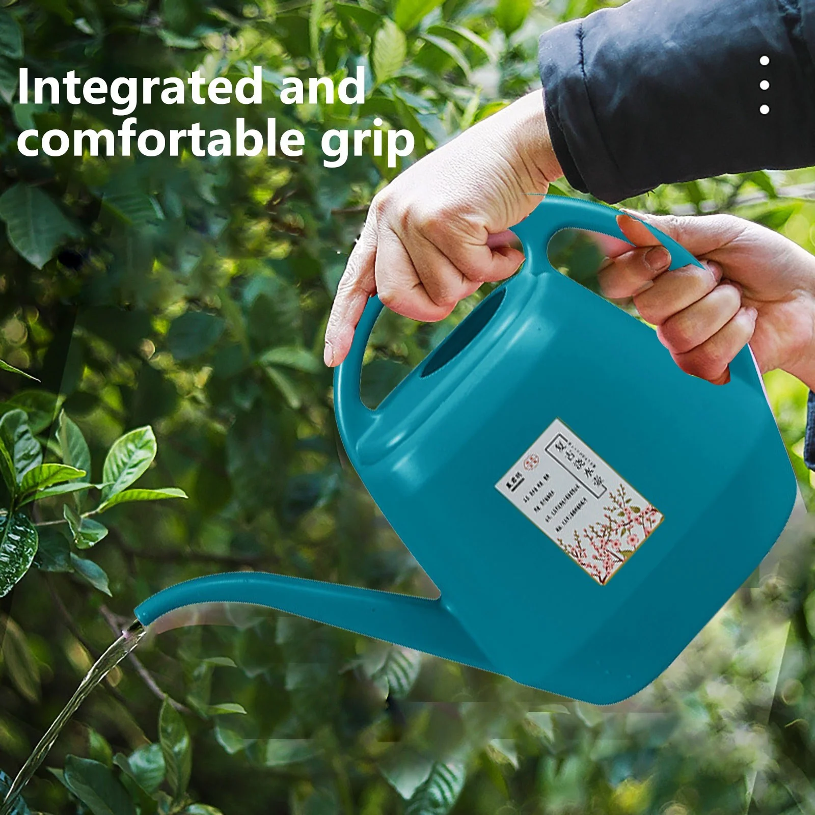 USYFAKGH Watering Can, Watering Can 1 Gallon Long Spout Watering Can, Flower Patterns Watering Can with Comfortable Handle Watering Can for Garden