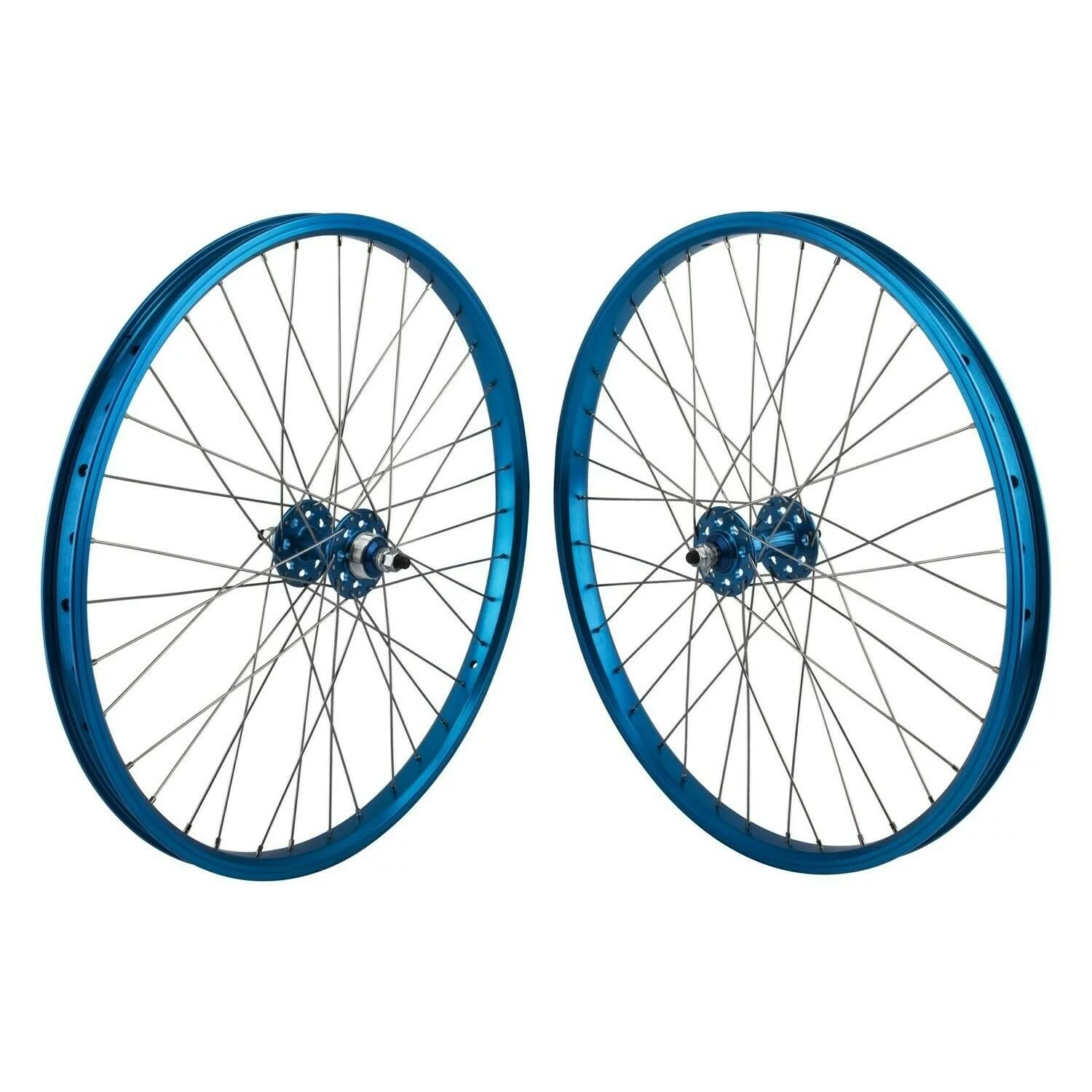 Se Bikes J24SG Wheelset 24in B/O 3/8inx100-110mm FW Rim Brake Clincher Blue