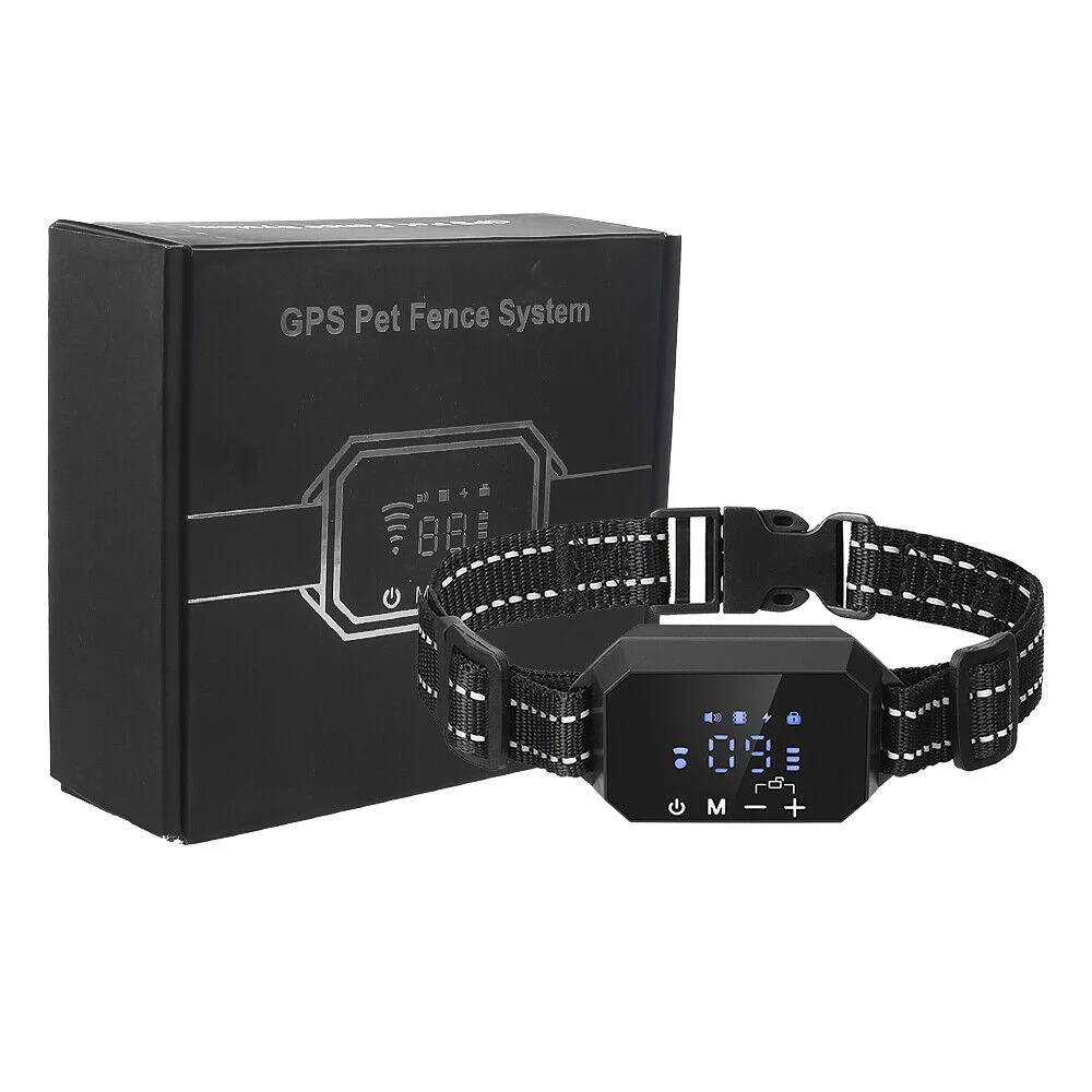 Pet Dog GPS Wireless Electric Fence Containment System Training Collar Shock