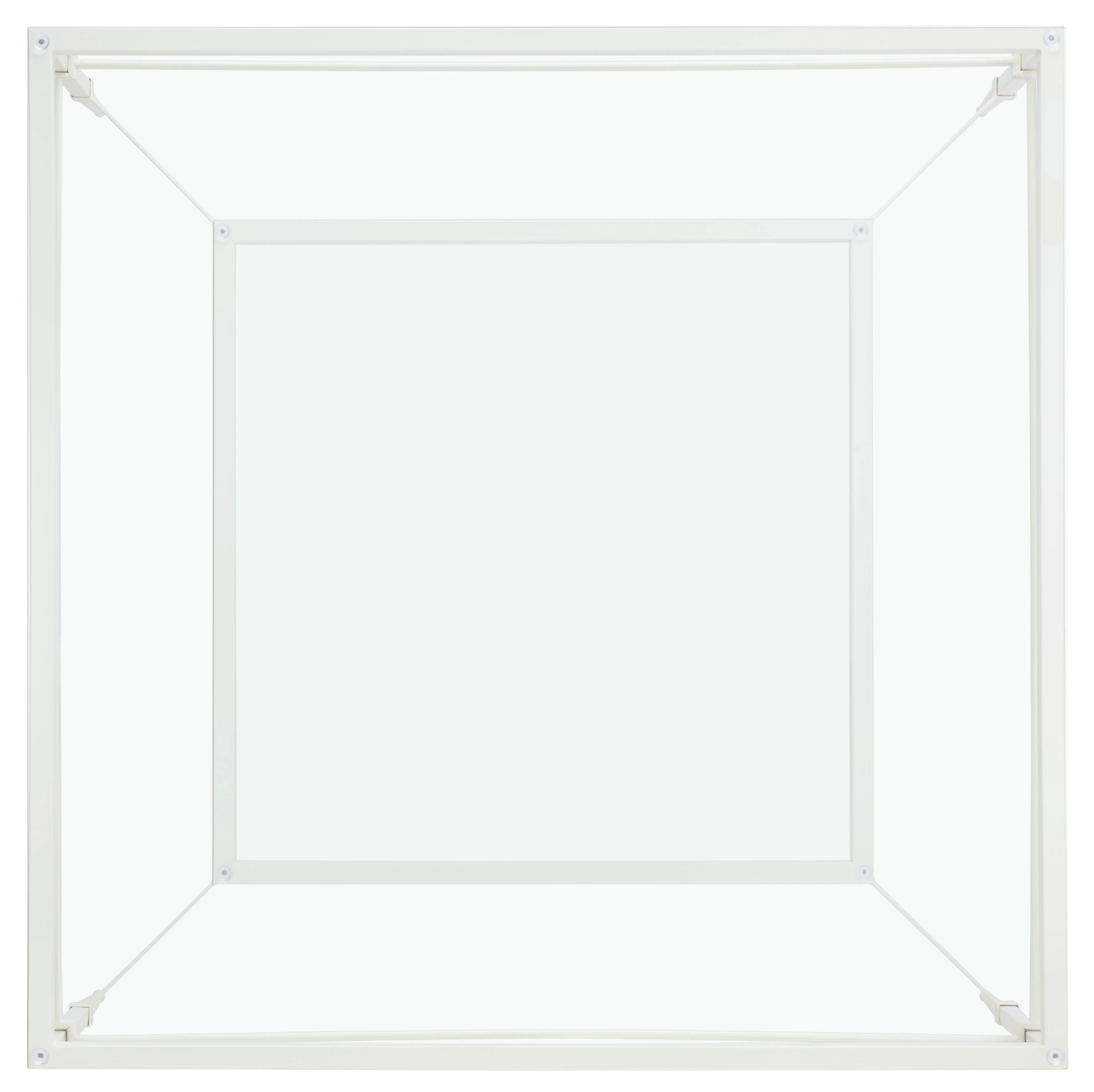 SAFAVIEH Couture Mieka Glam Metal Coffee Table, White