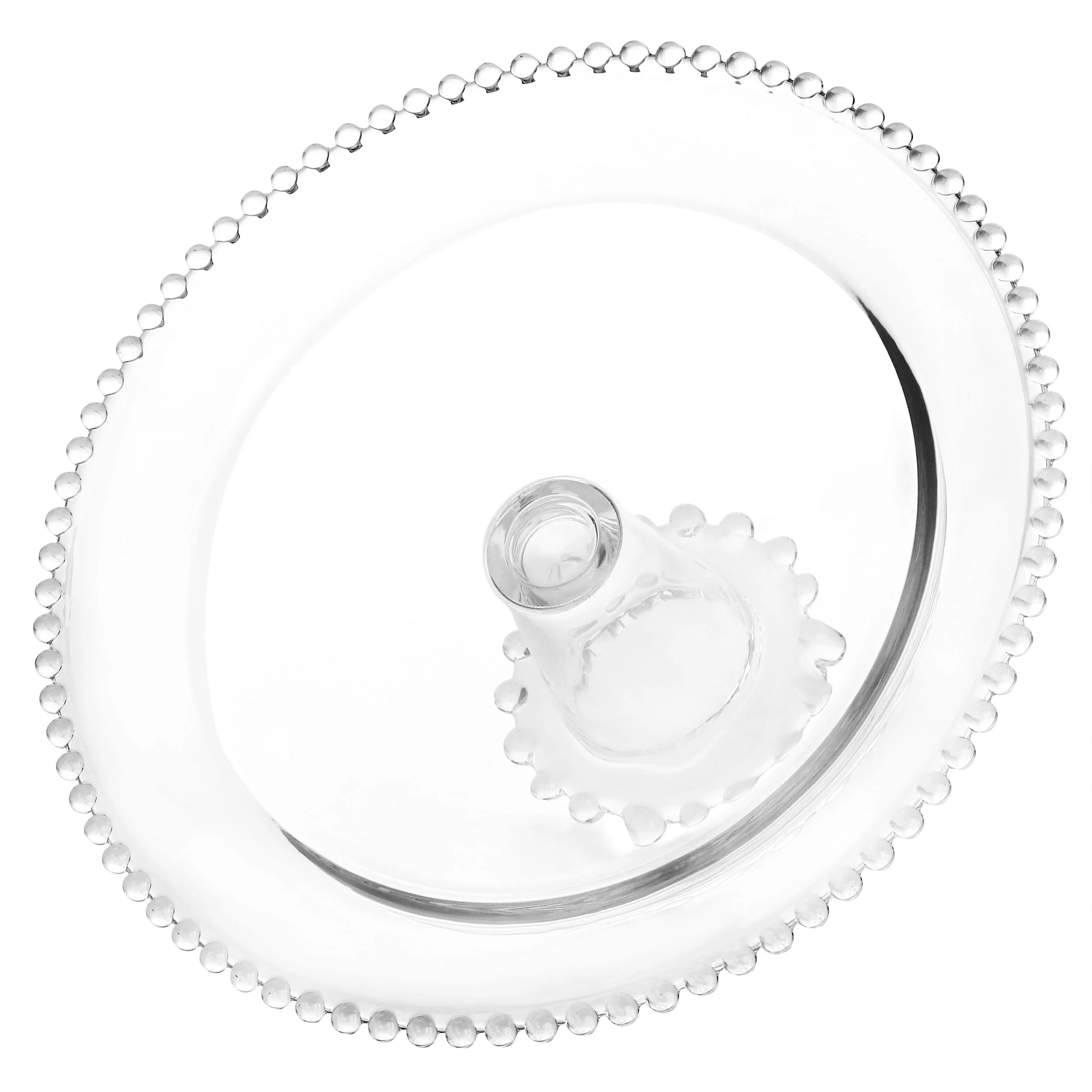 Gibson Home Sereno 12in Glass Pedestal Cake Stand