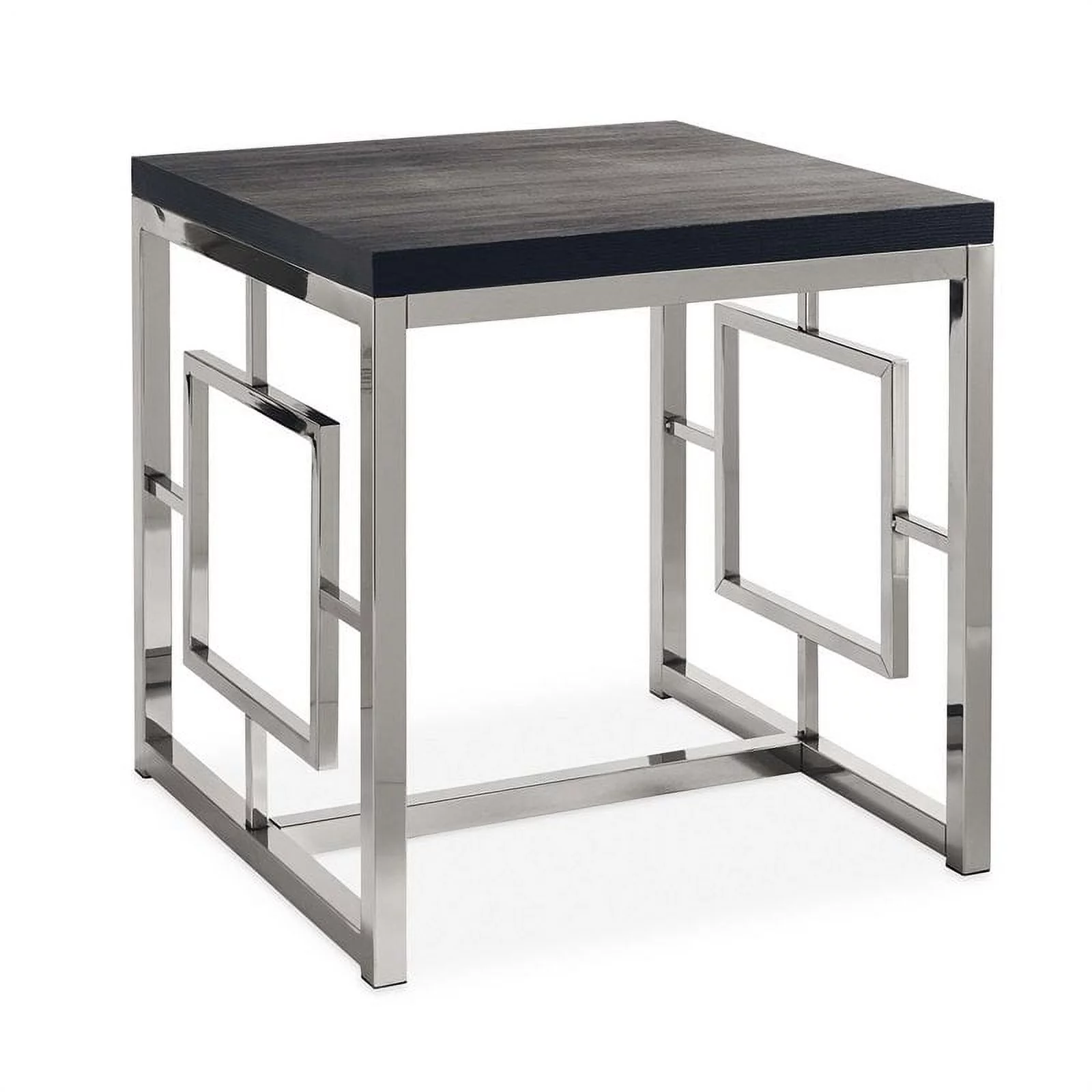 Bowery Hill End Table in Chrome