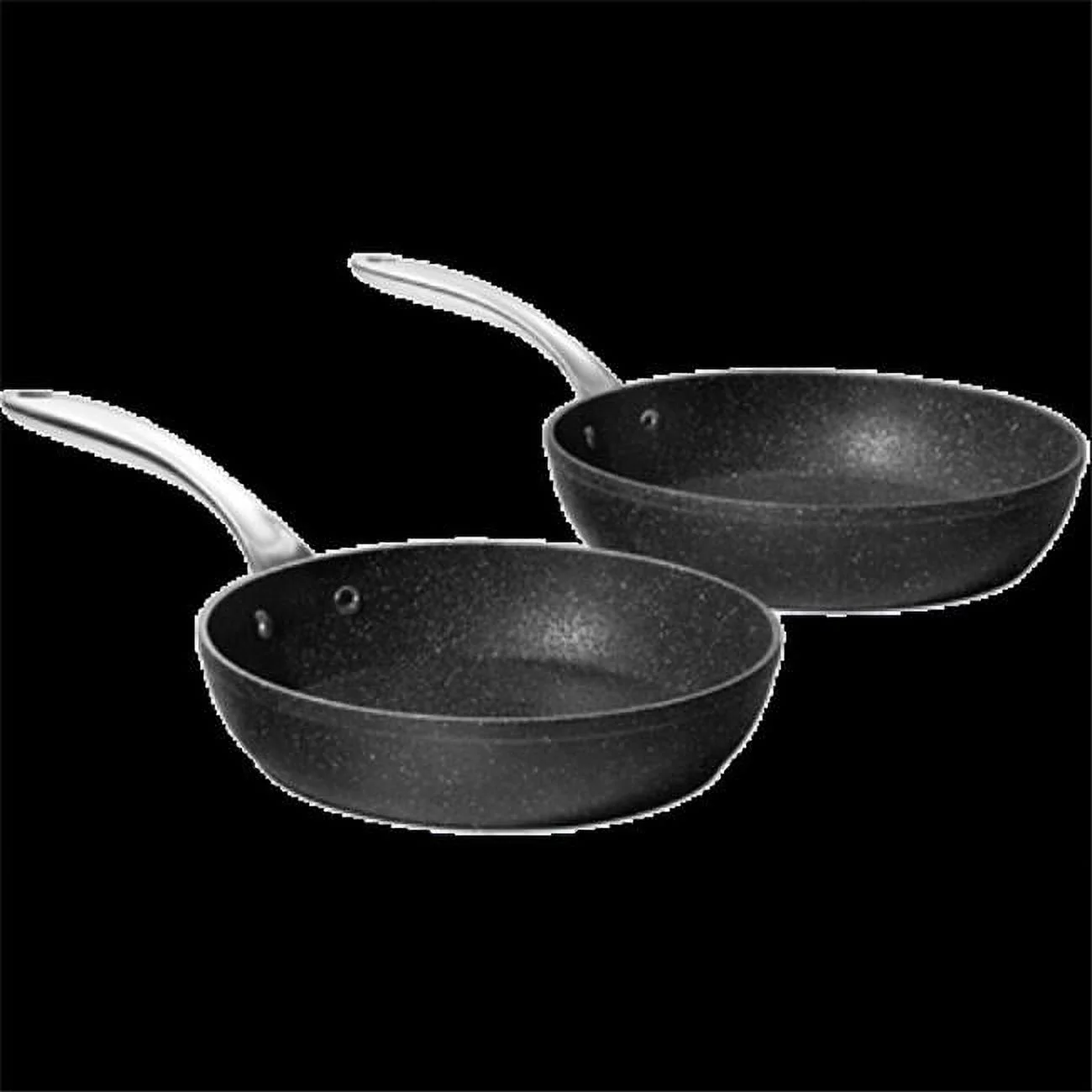 Starfrit STF-030281-001-0000 9.5 & 11 in. The Rock Frypan Set - 2 Piece