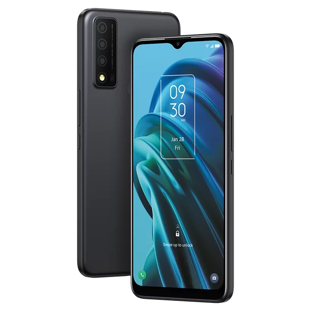 Refurbished TCL 30XE 5G 64 GB Black Prepaid Smartphone 6.52