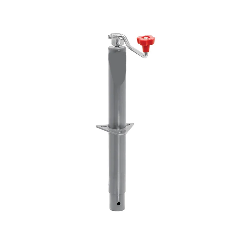 Draw-Tite Trailer Jack | Round | A-Frame | Top Wind | 5,000 lbs. Lift | Gray
