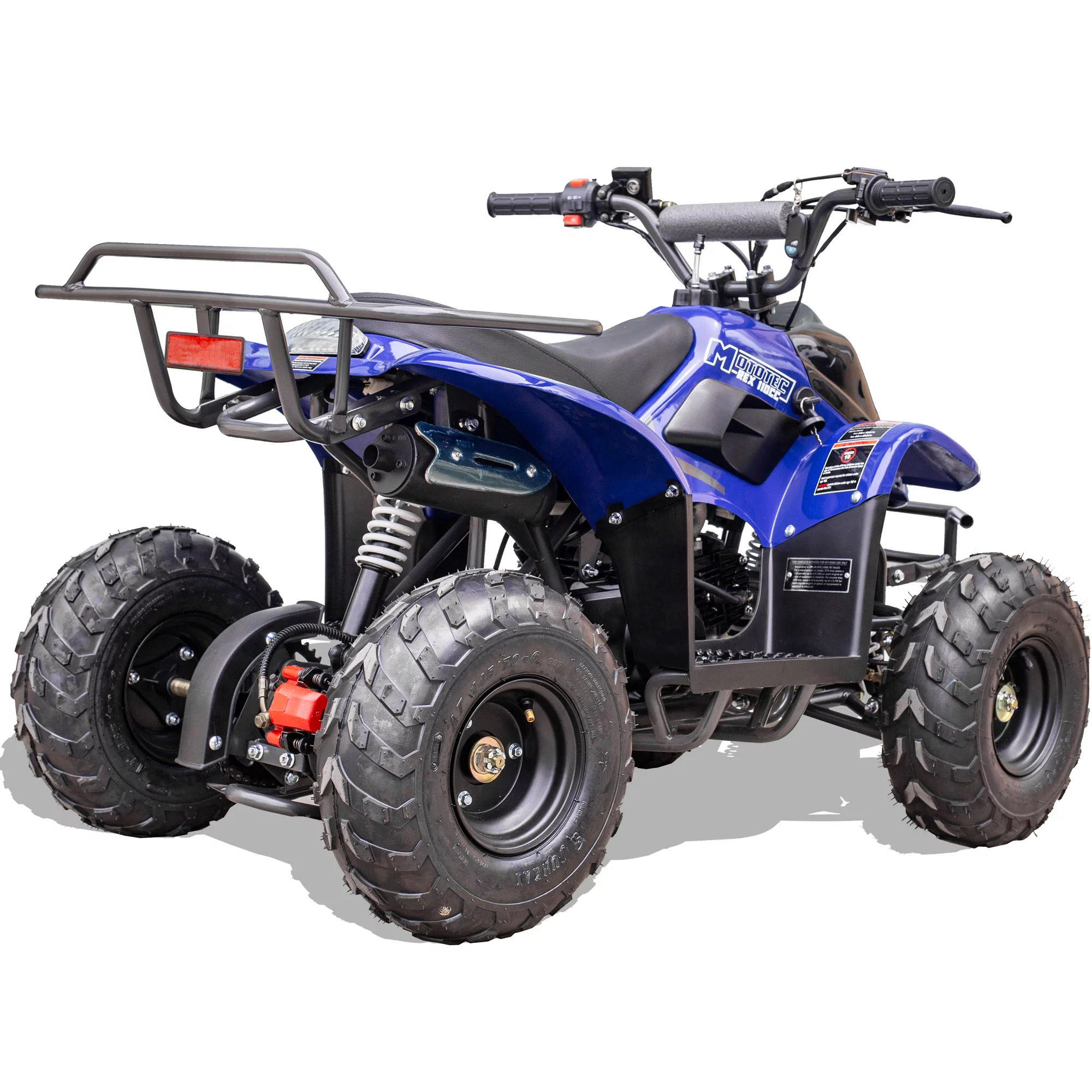 MotoTec Rex 110cc 4-Stroke Kids Gas ATV Blue