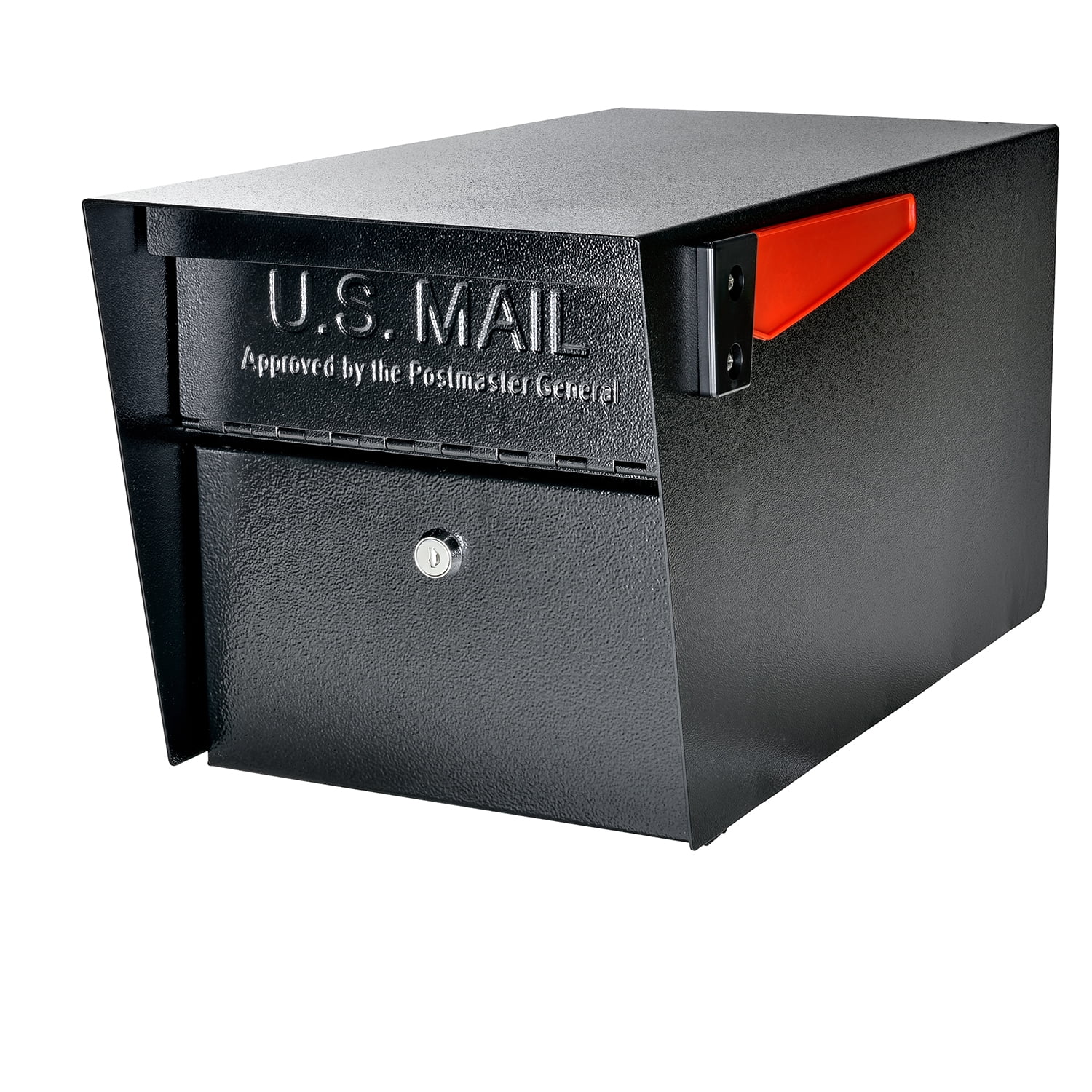 Mail Manager Street Safe Latitude Locking Security Mailbox (Front & Rear Access), Black