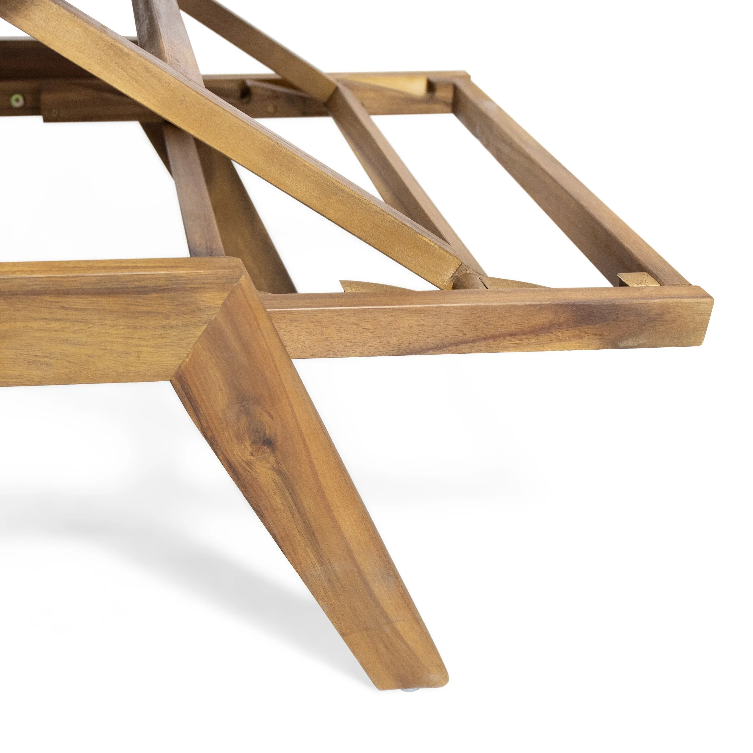 Christopher Knight Home Caily Outdoor Acacia Wood Outdoor Chaise Lounge with Cushions by  Orange