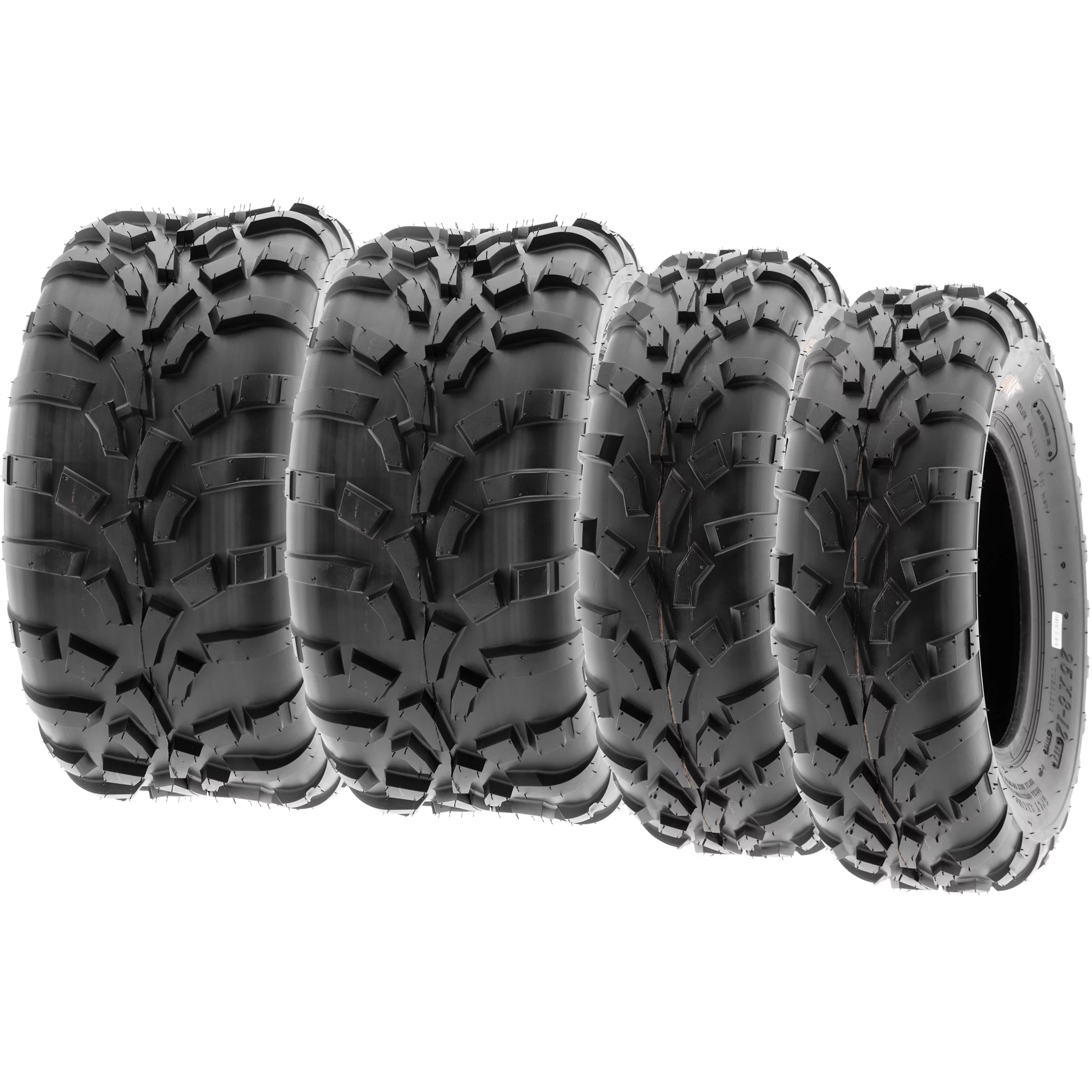 SunF All Trail ATV UTV Tires 25x8-12 6 PR & 25x10-12 6 PR A010 (Complete Full Set of 4)