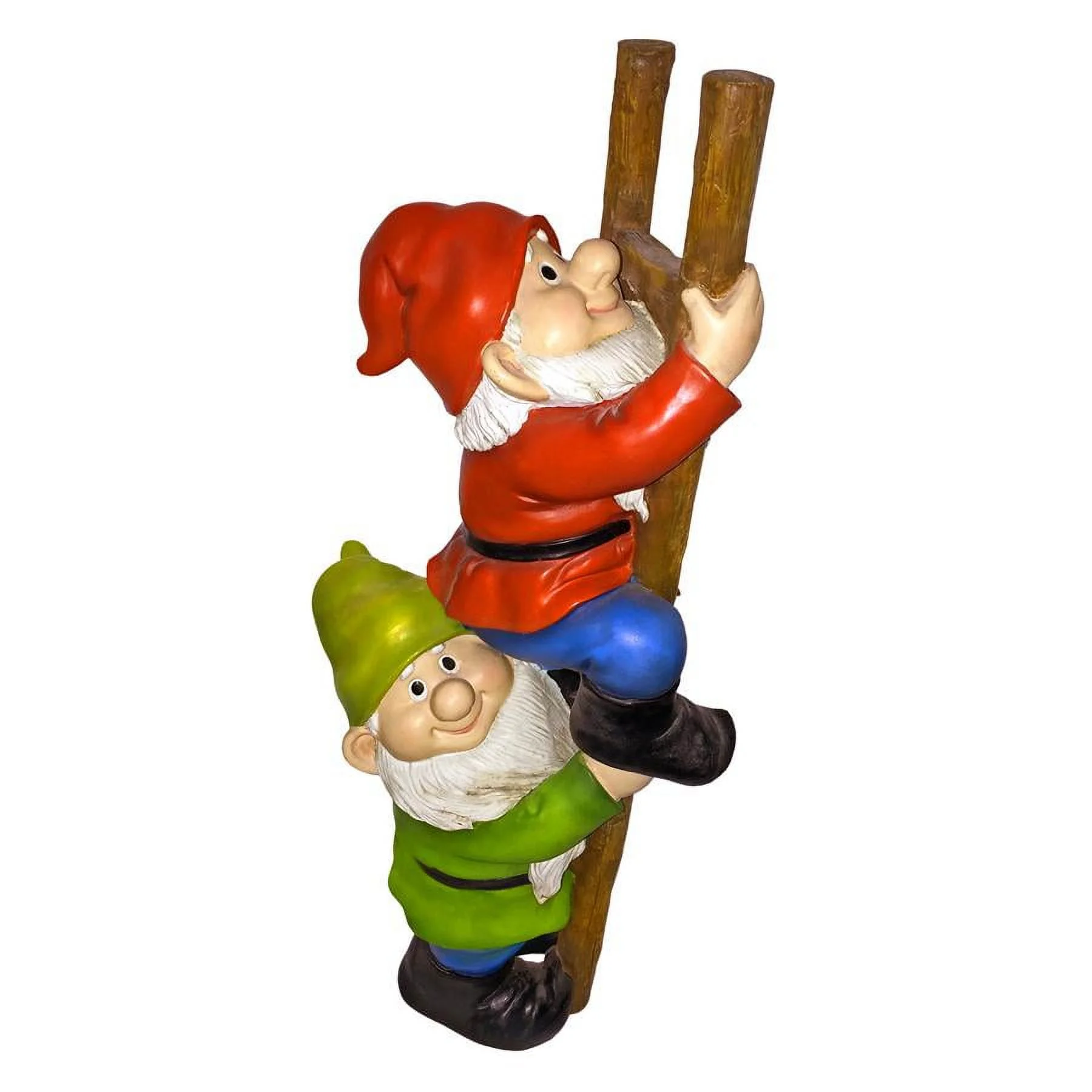 Design Toscano Up the Ladder: Climbing Garden Gnome Statue