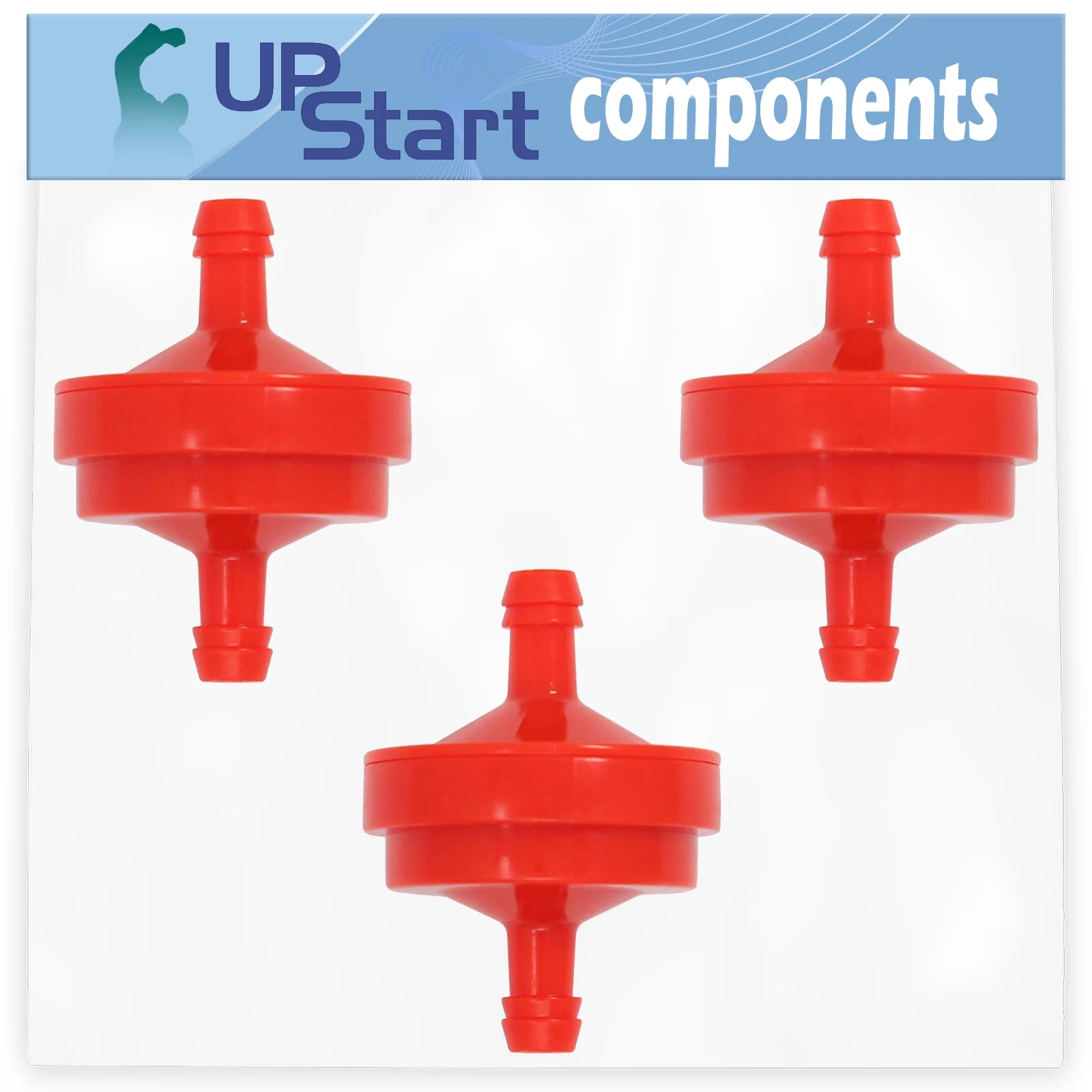 3-Pack 394358 Fuel Filter Replacement for Briggs & Stratton 106232-0076-F1 Engine - Compatible with 298090S Fuel Filter 150 Micron