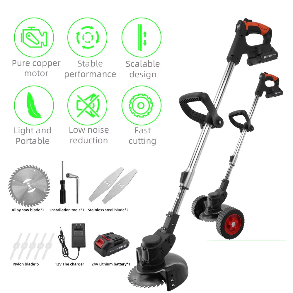 TASHHAR Electric Grass String Trimmer Cordless Weed Eater Lawn Edger Weed Wacker Cutter