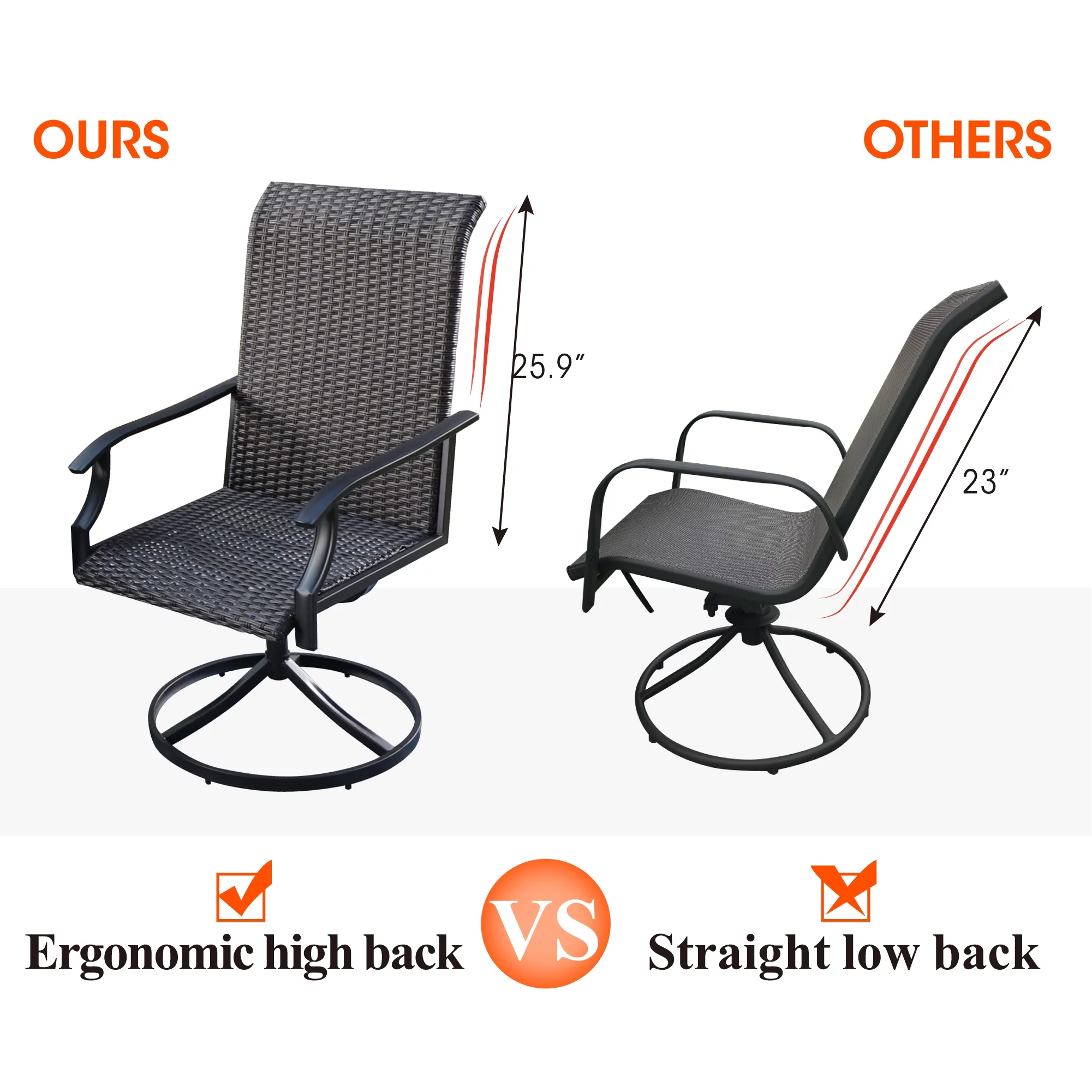 MF Studio 5 Pieces Patio Dinning Set with Gas Fire Pit Table