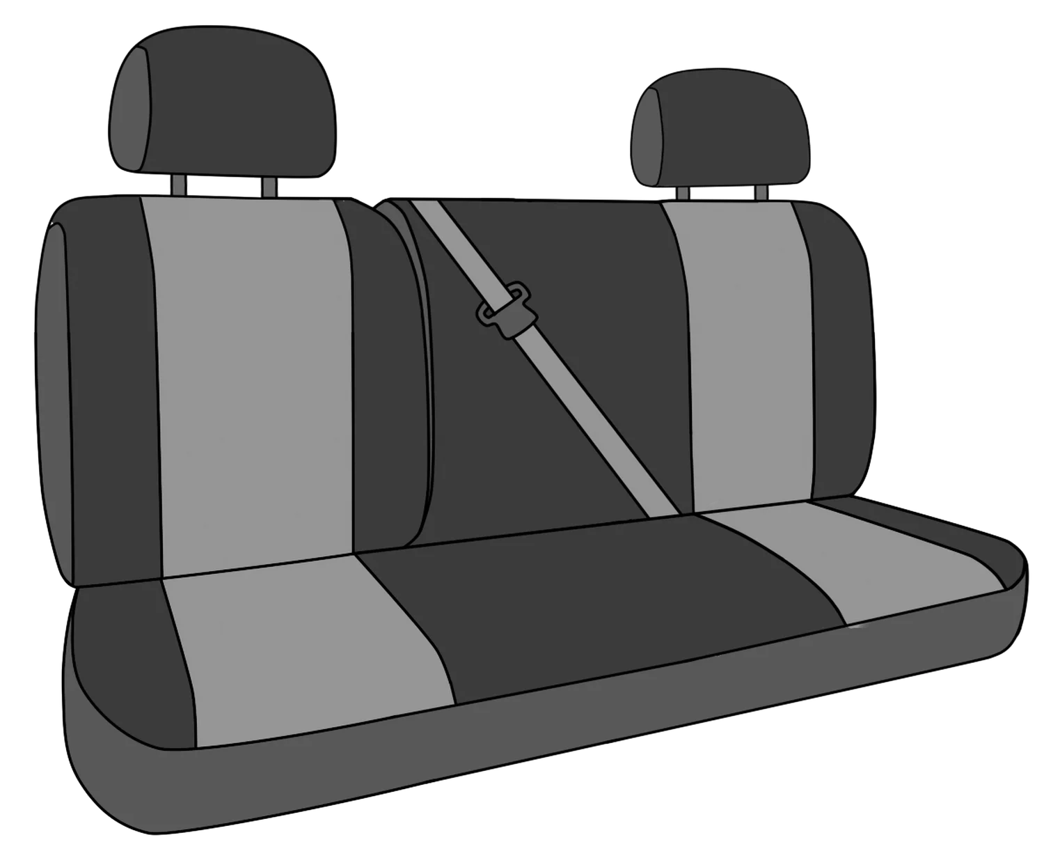 CalTrend Rear 60/40 Split Back & Solid Cushion Mossy Oak Seat Covers for 2002-2007 Saturn Vue - ST327-78MB New Brake Up Insert with Black Trim