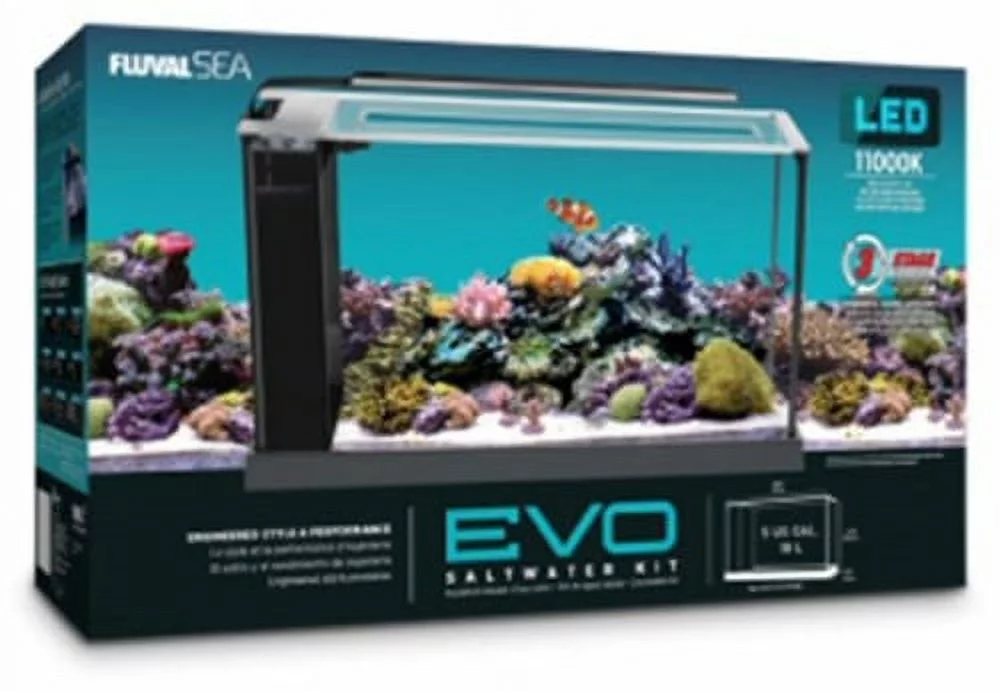 Fluval EVO V Saltwater Aquarium Kit, 5-Gallon