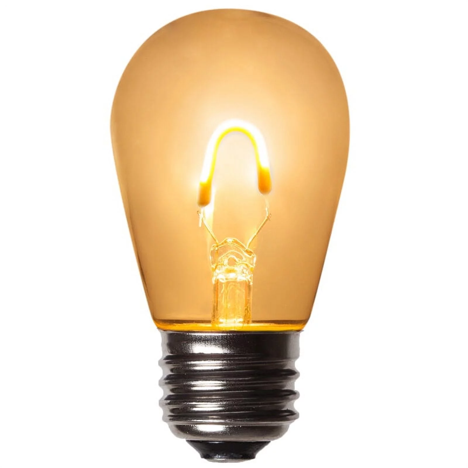 Wintergreen Lighting FlexFilament LED Warm White S14 Patio Light Bulbs, 5-Pack, E26 Base