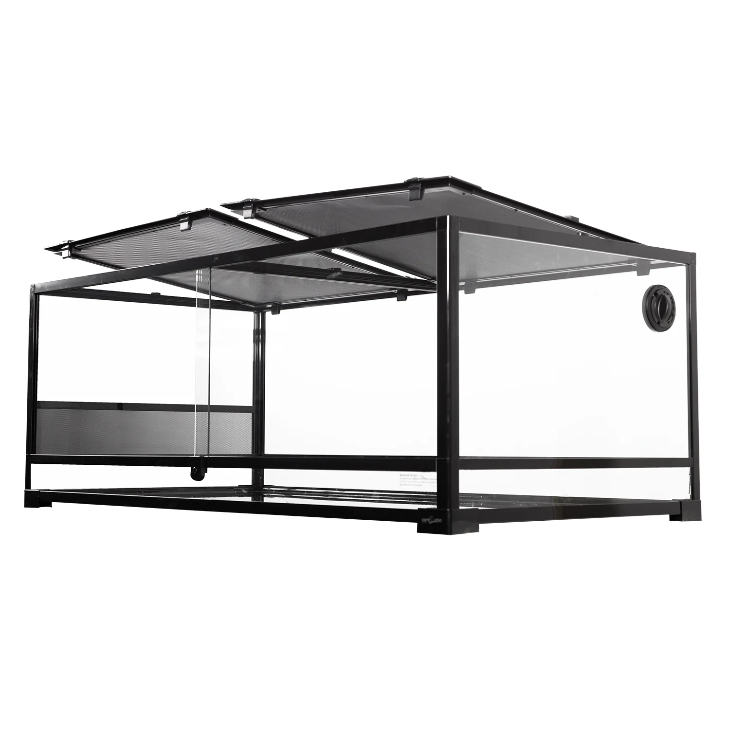 REPTIZOO Extra-Low Full Tempered Glass Reptile Terrarium-47.2 x 23.6 x 17.7 inches