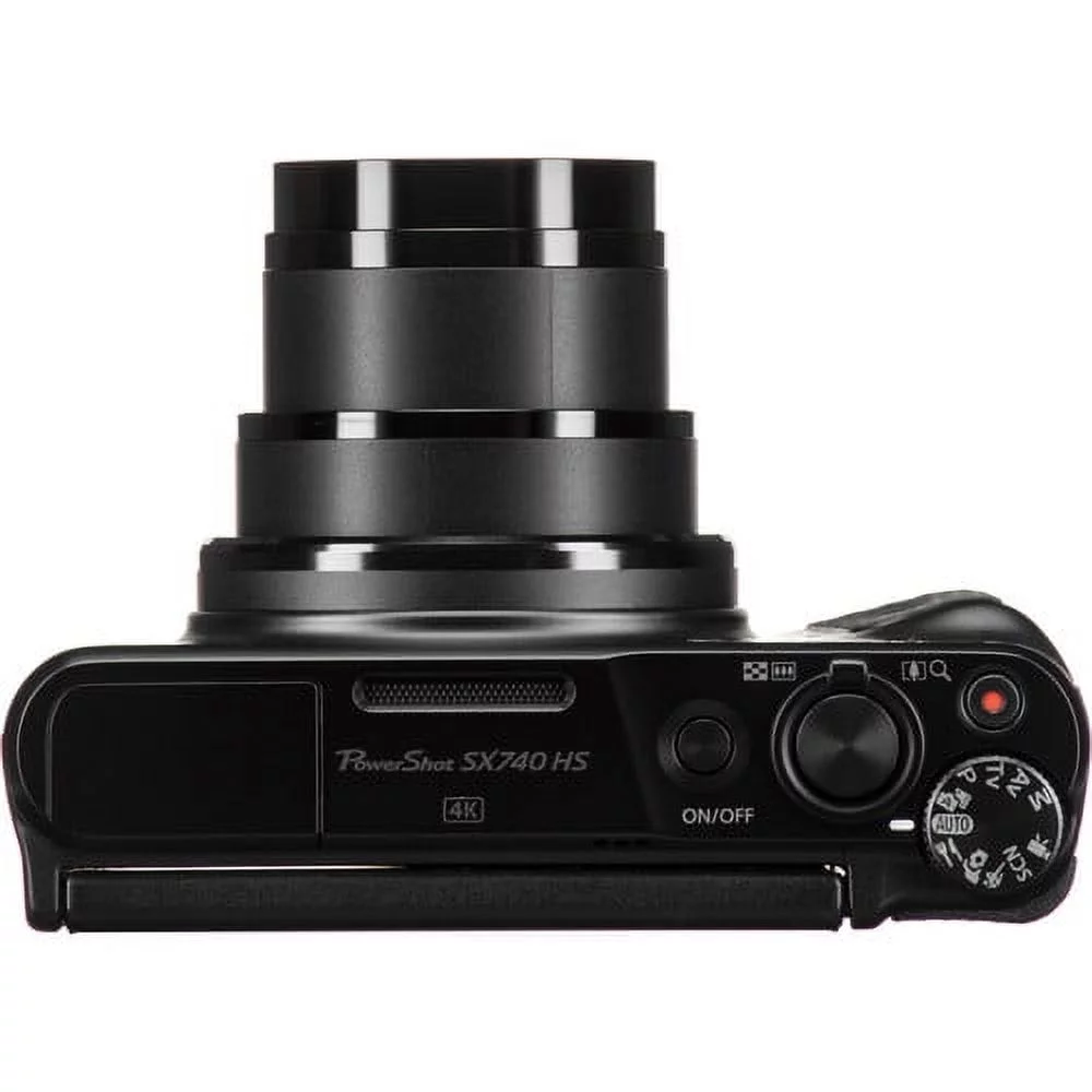 Canon PowerShot SX740 HS Digital Camera (Black) with 64 GB Memory Card