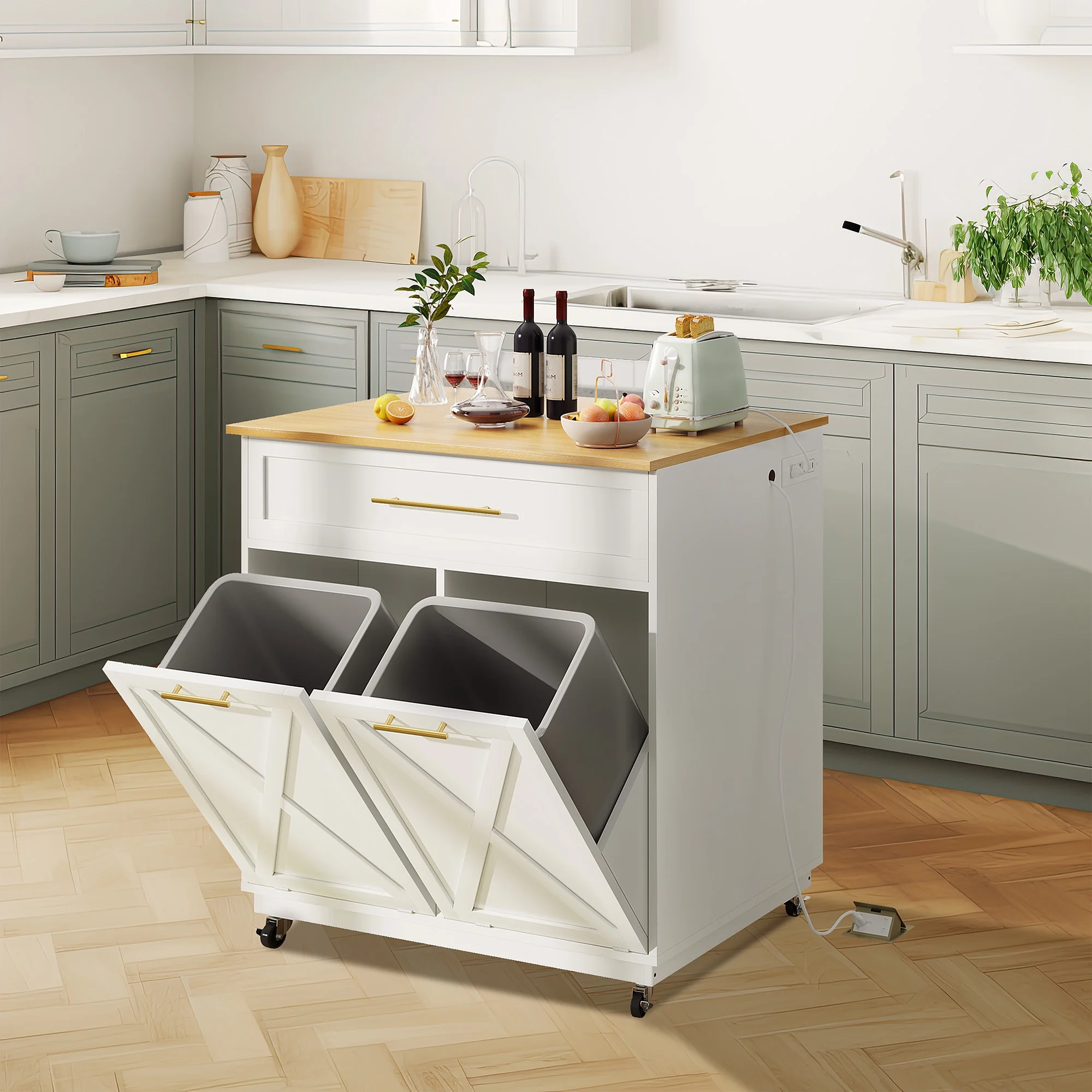 Dextrus Kitchen Island Cart, 39