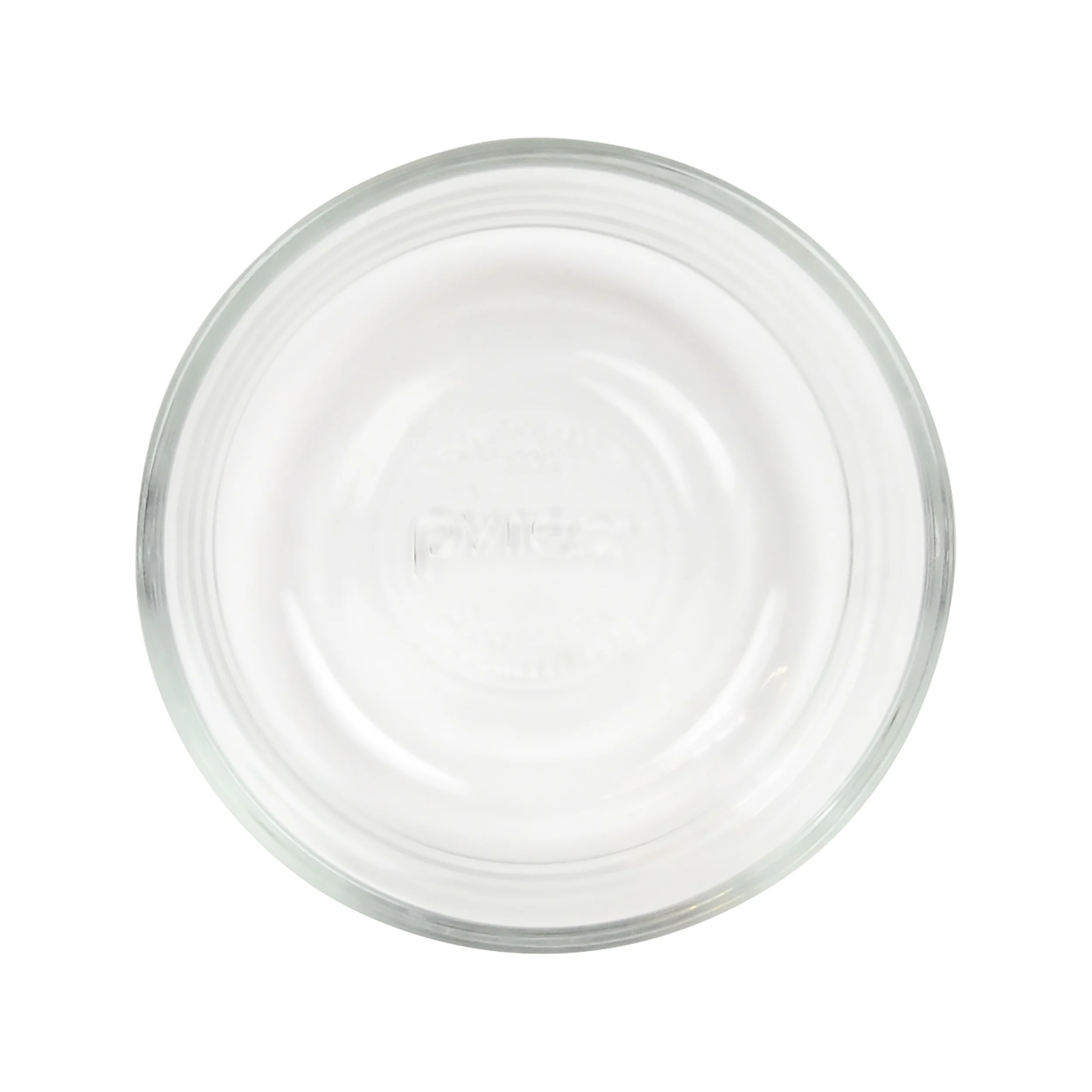 Pyrex 7202 1-Cup Clear Round Glass Food Storage Bowl and 7202-PC Blush Plastic Lid (6-Pack)