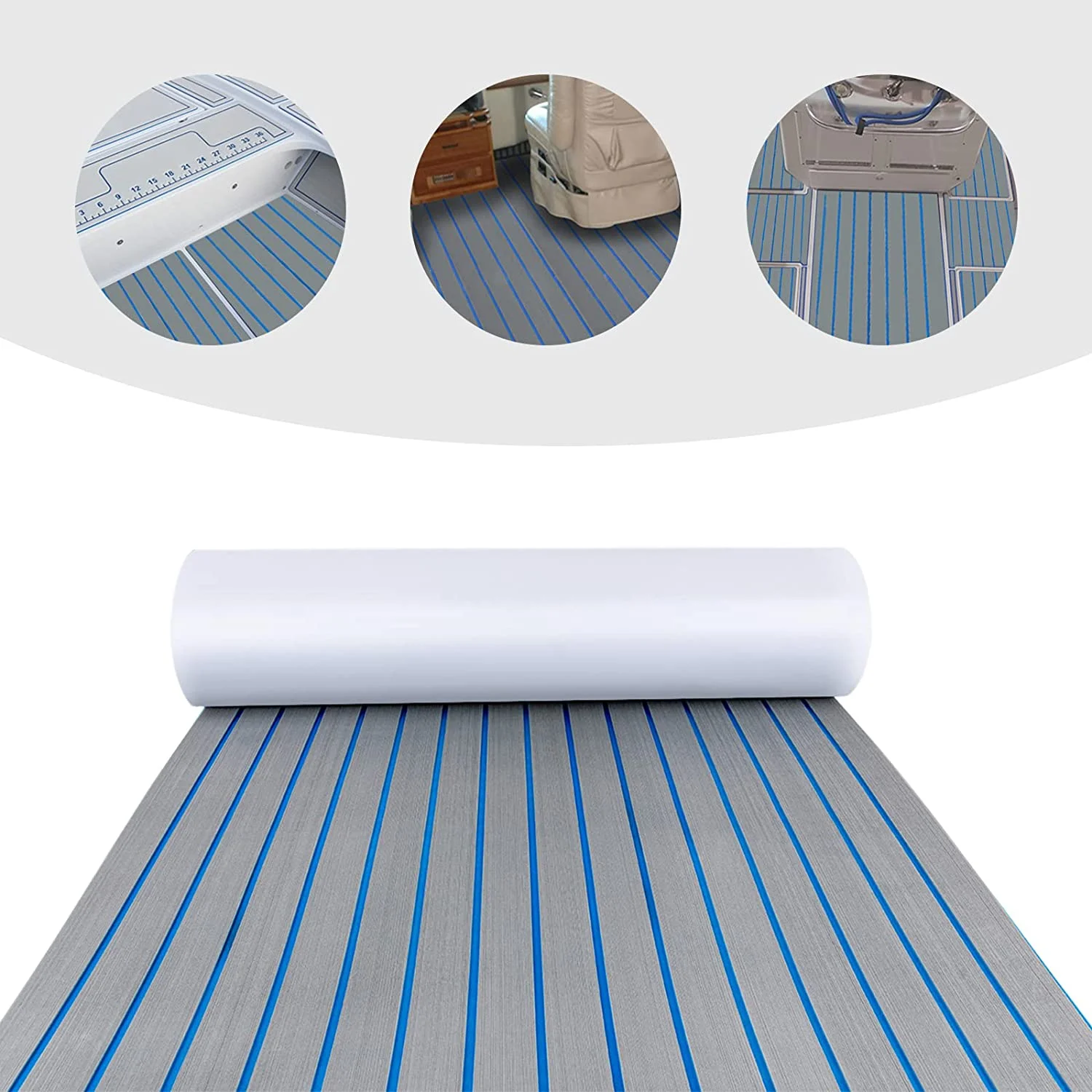 Miumaeov Non-Slip Boat Flooring Decking Mat, 35.4