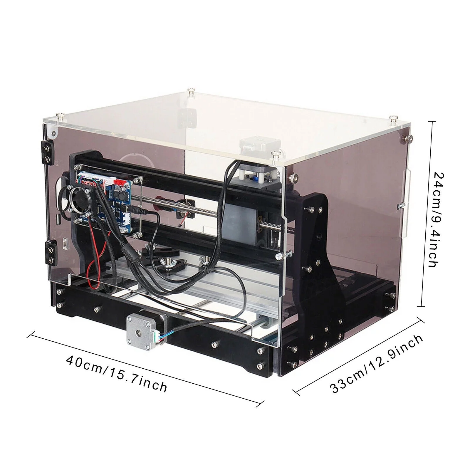 Fichiouy 3018-SE CNC Router Engraving Machine USB 3 Axis Engraver PCB Milling DIY Tool