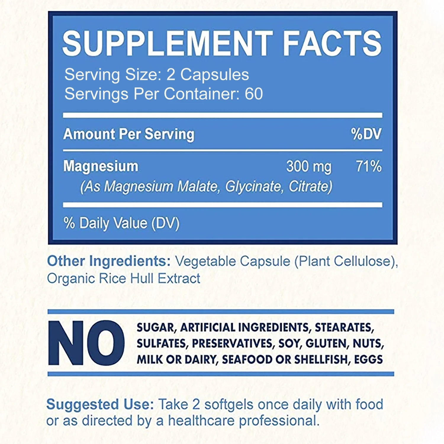 Xemenry Triple Magnesium Complex - Magnesium Malate, Glycinate, Citrate -Muscle Health(30/60/120pcs)