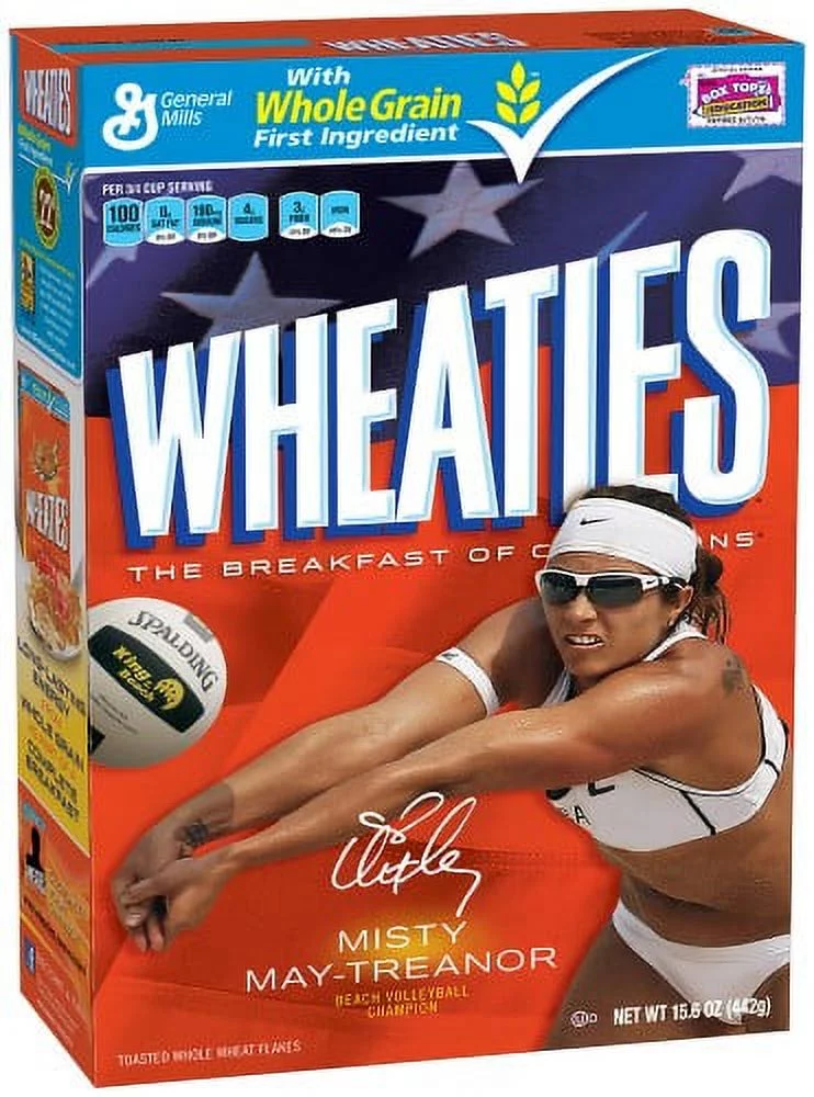 Wheaties Cereal 100% Whole Wheat Flakes  15.6 Oz (Pack of 4)