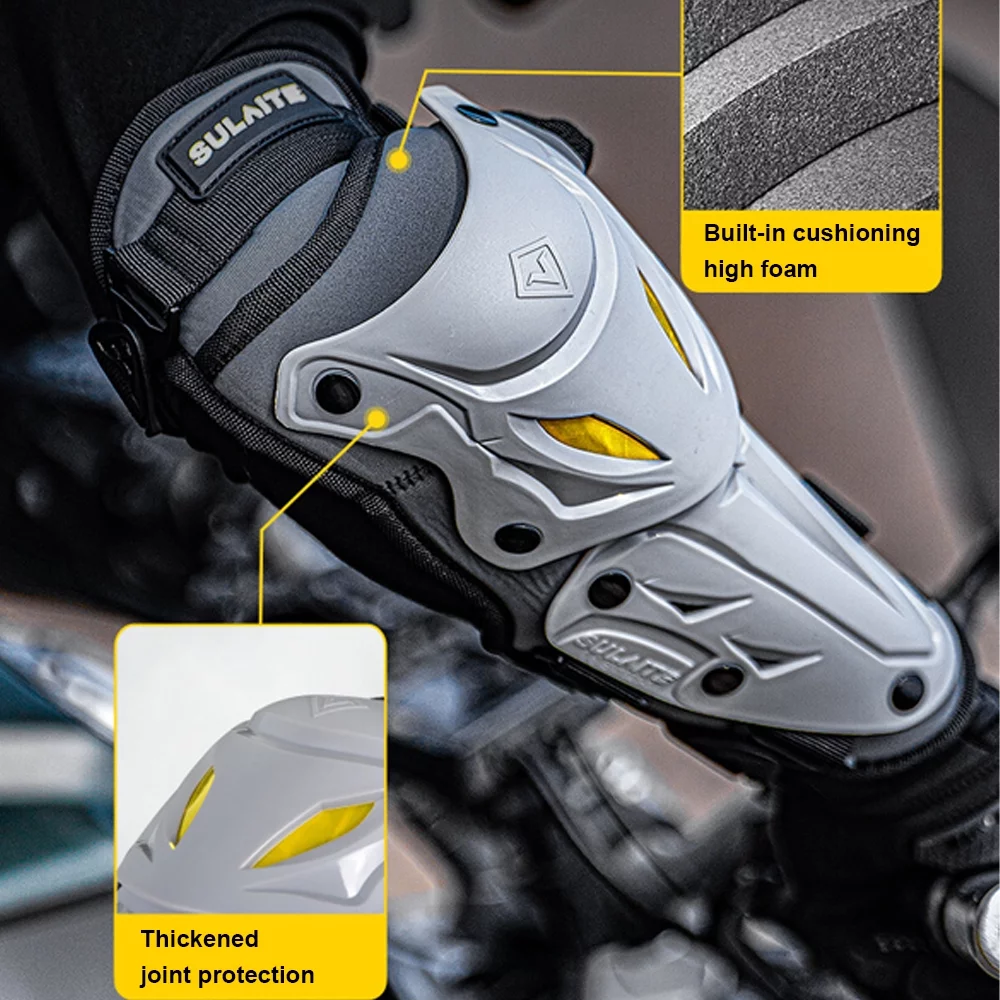 Knee Pad 4pcs Knee and Elbow Guards Shin Protector Pads Motorcycle Riding Protective Gear Breathable & Impact Resistant for Adults Men Women