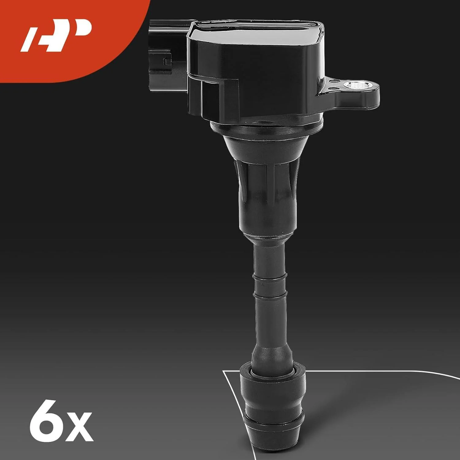 A-Premium Set of 6 Ignition Coil Pack and Iridium Spark Plugs Compatible with Infiniti G35 2003-2007, M35 2006-2008, FX35 2003-2008 & Nissan 350Z 2003-2006, 3.5L, Replace# 22448-AL615, NGK6240