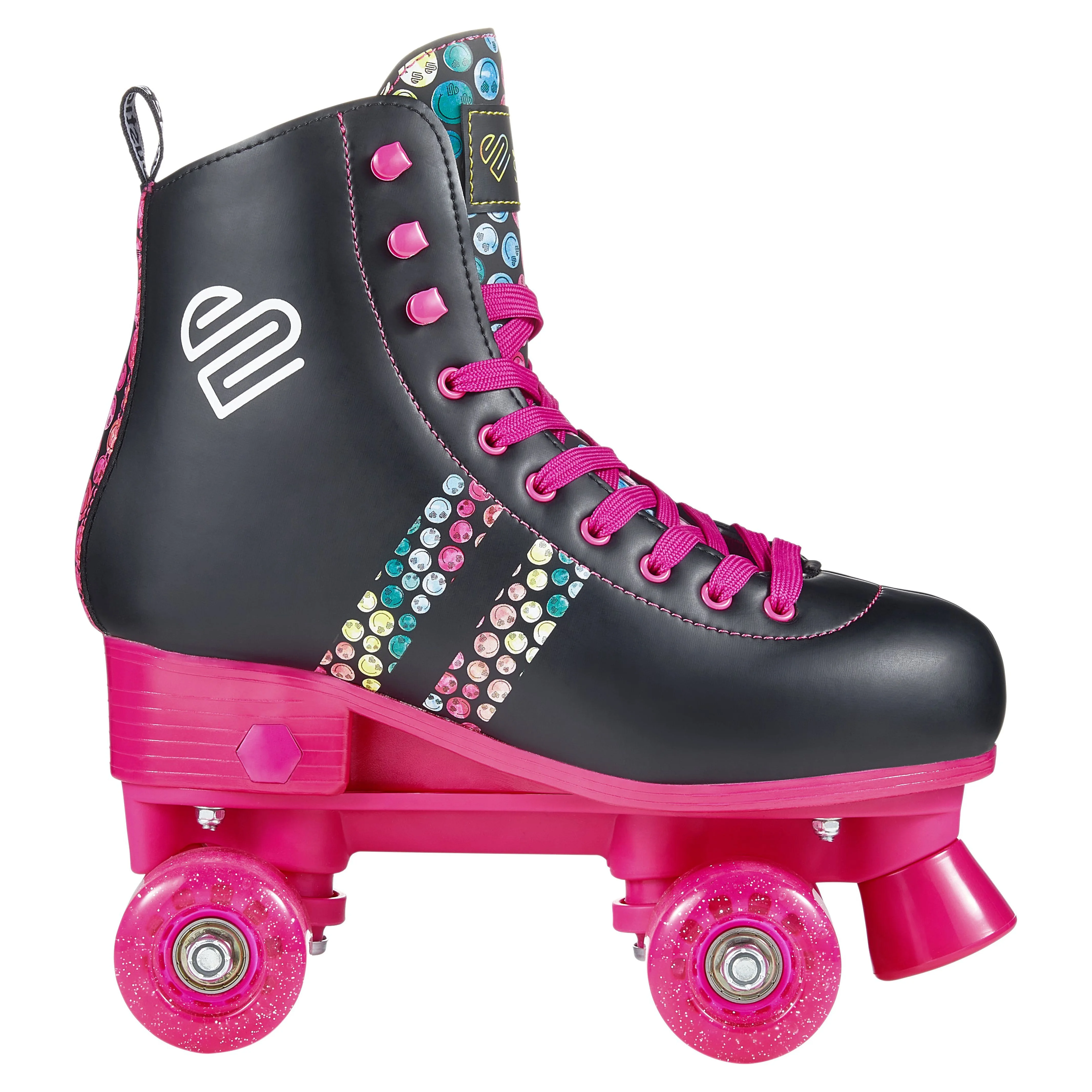 Justice Quad Roller Skates for Girls Ages 5-8, Size 12-2