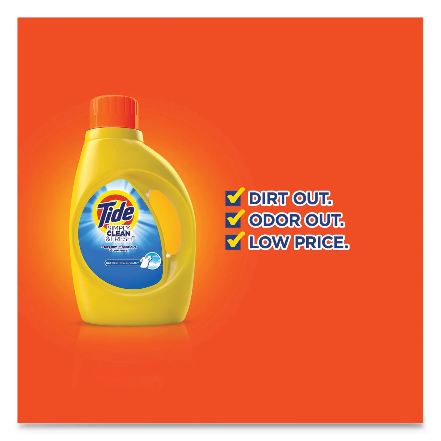 Procter & Gamble Simply Clean And Fresh Laundry Detergent, Refreshing Breeze, 64 Loads, 92 Oz Bottle