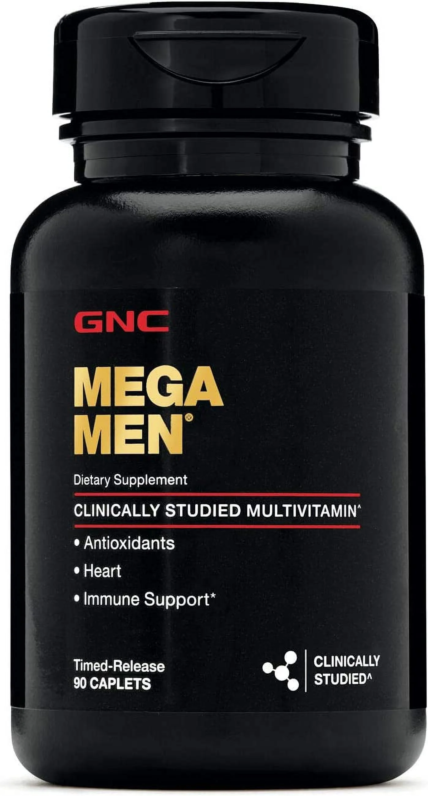 GNC Mega Men Multivitamin | Antioxidants, Heart Health, and Immune Support | Twin Pack (2 x 90 Count)