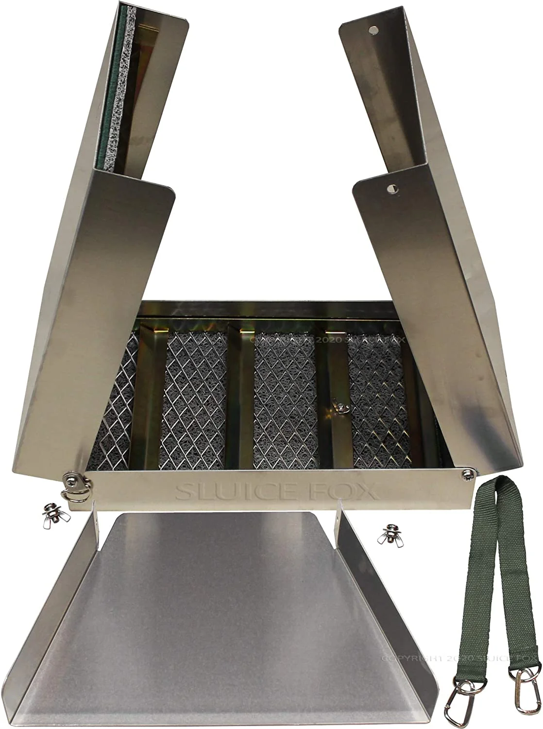 Complete Mining Kit; Folding 50 Inch  Box; Prospecting Equipment; Rock Pick Hammer; Classifiers; Pay Dirt ; Crevice Tools  More