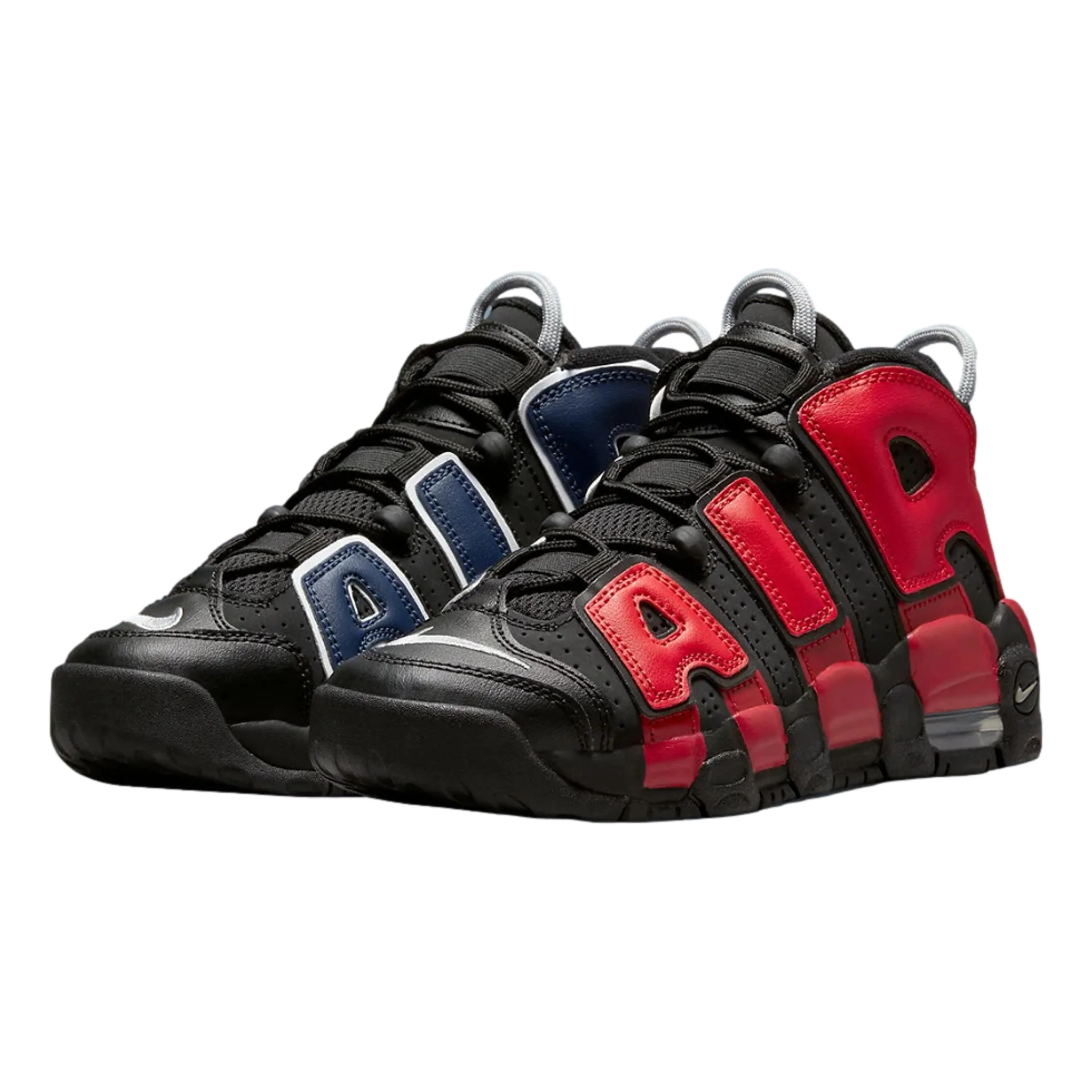 Nike Air More Uptempo Black/University Red DM0017-001 Grade-School Size 7Y Medium