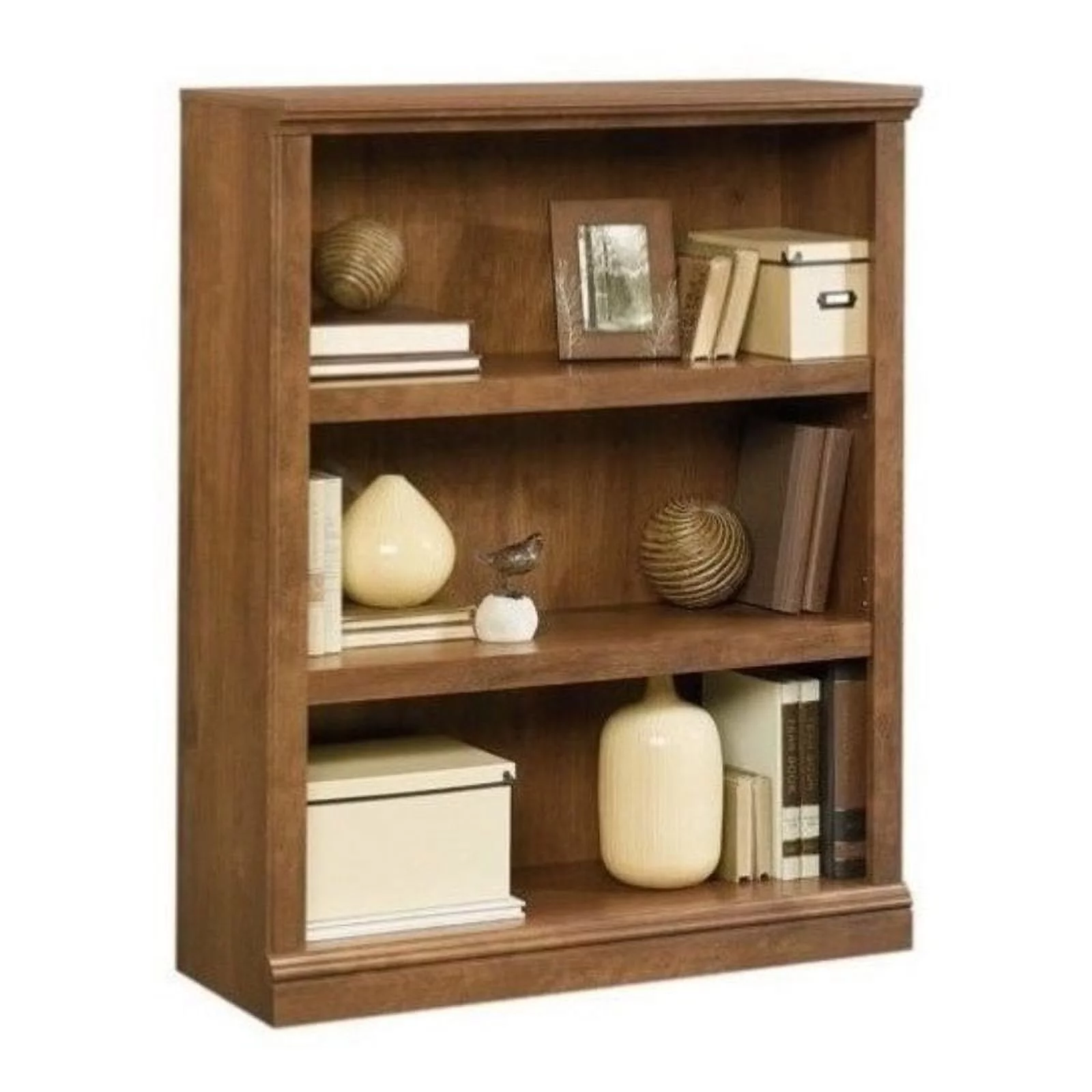 Bowery Hill 3 Shelf Bookcase in Oiled Oak