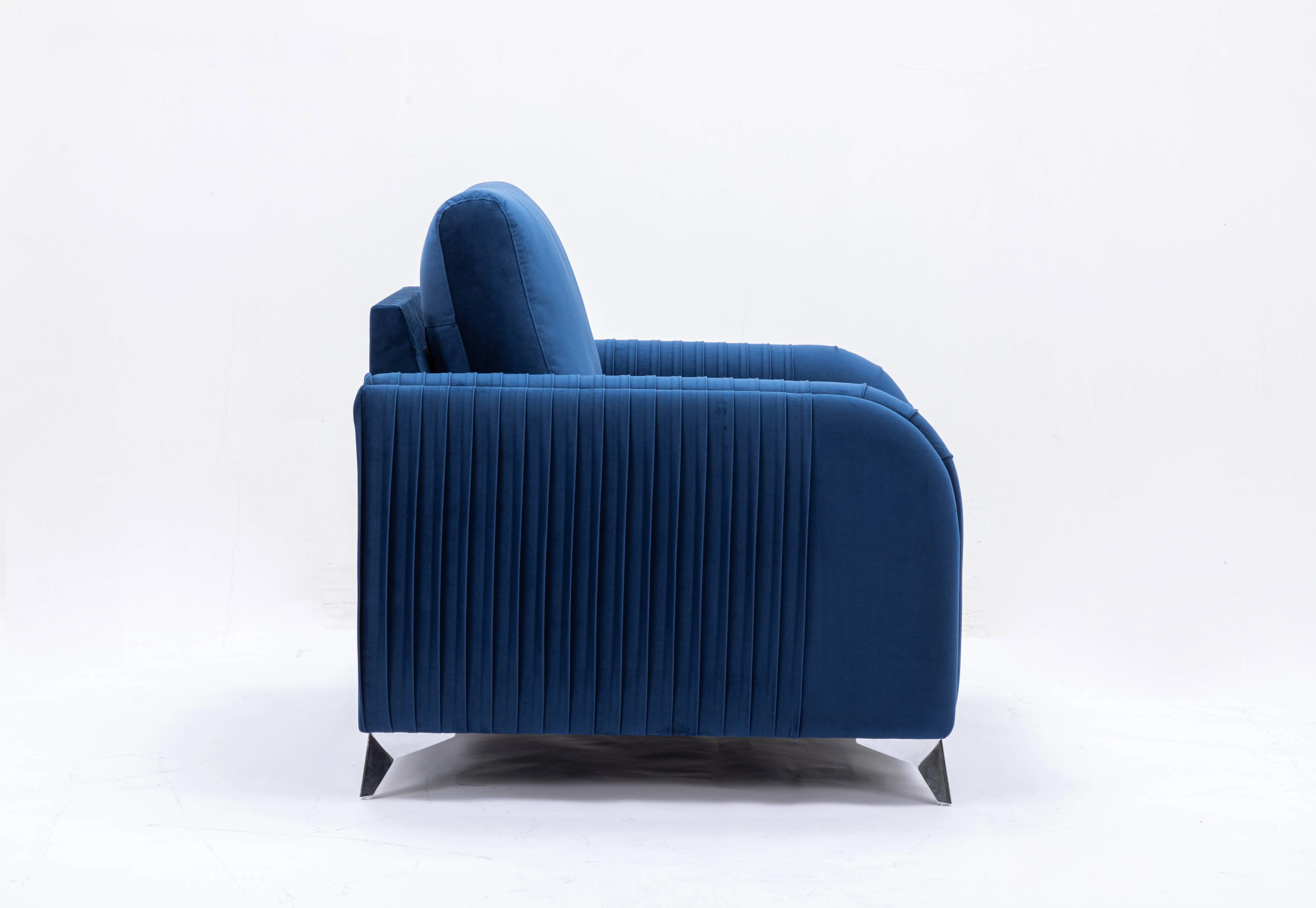 DeeHome ACME Wenona Loveseat, Blue Velvet LV01775