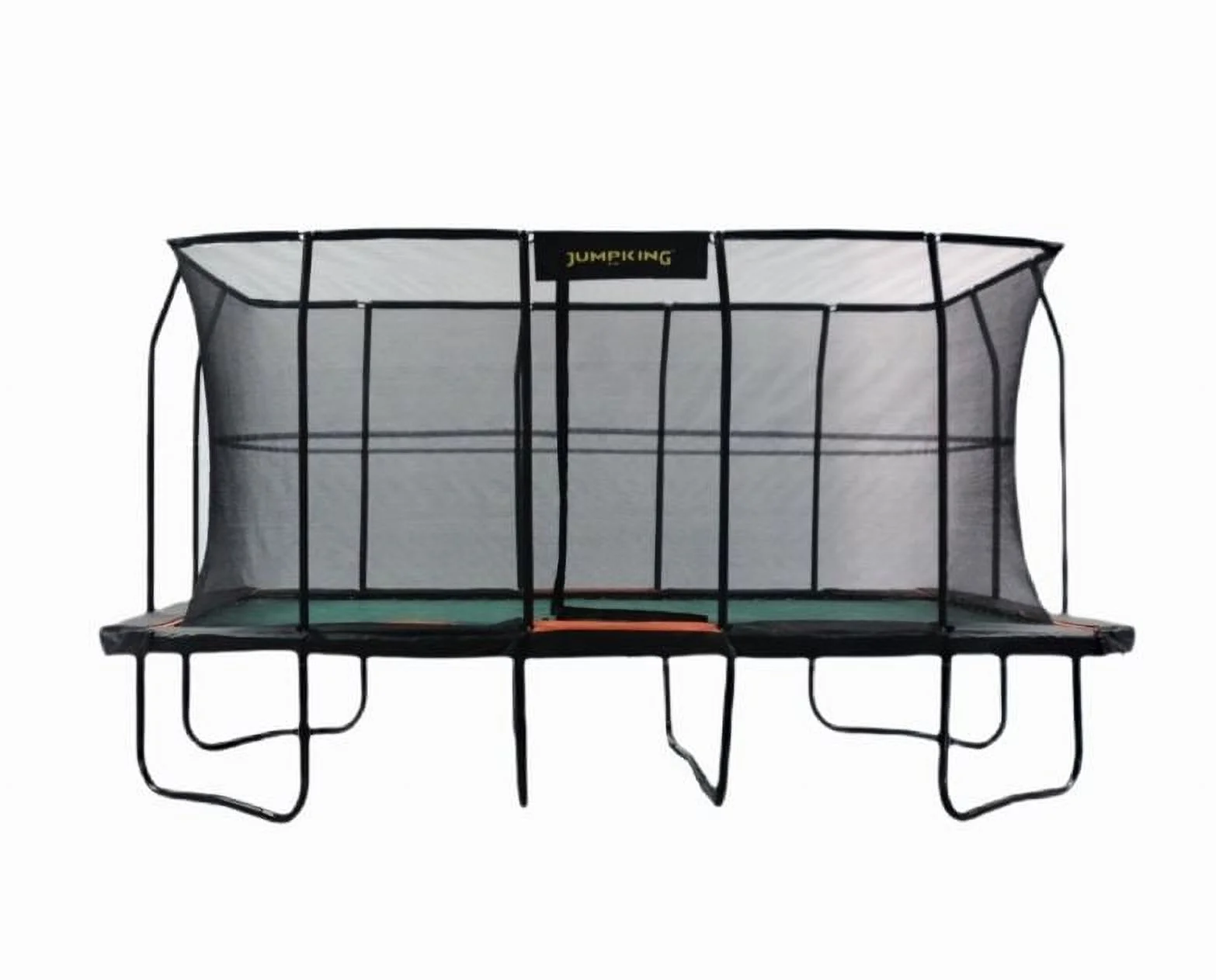JumpKing Pro-Series 10ft x 16ft Rectangular Trampoline - Black/ Orange