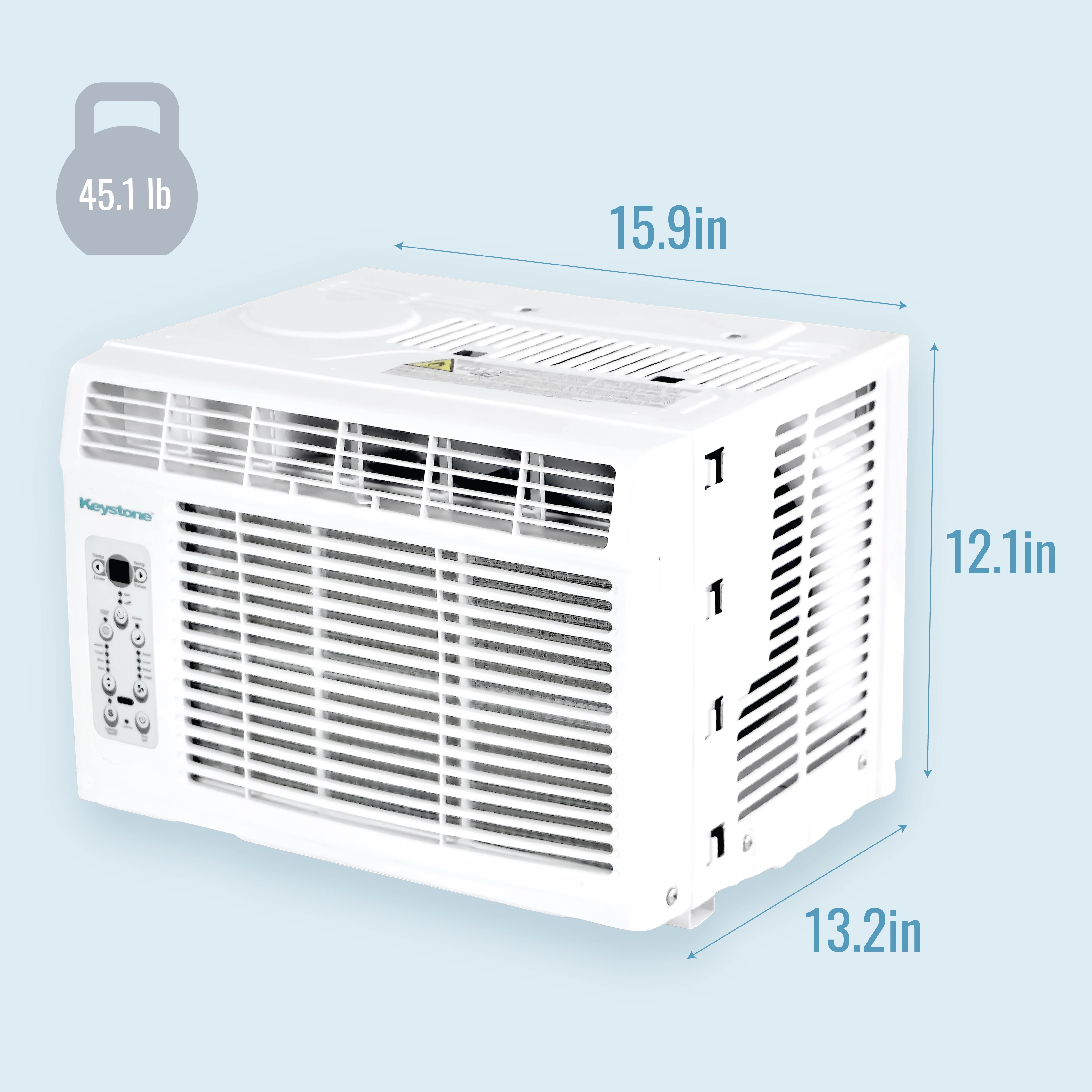 Keystone 6,000 BTU 115-Volt Window Air Conditioner, White, KSTAW06BE