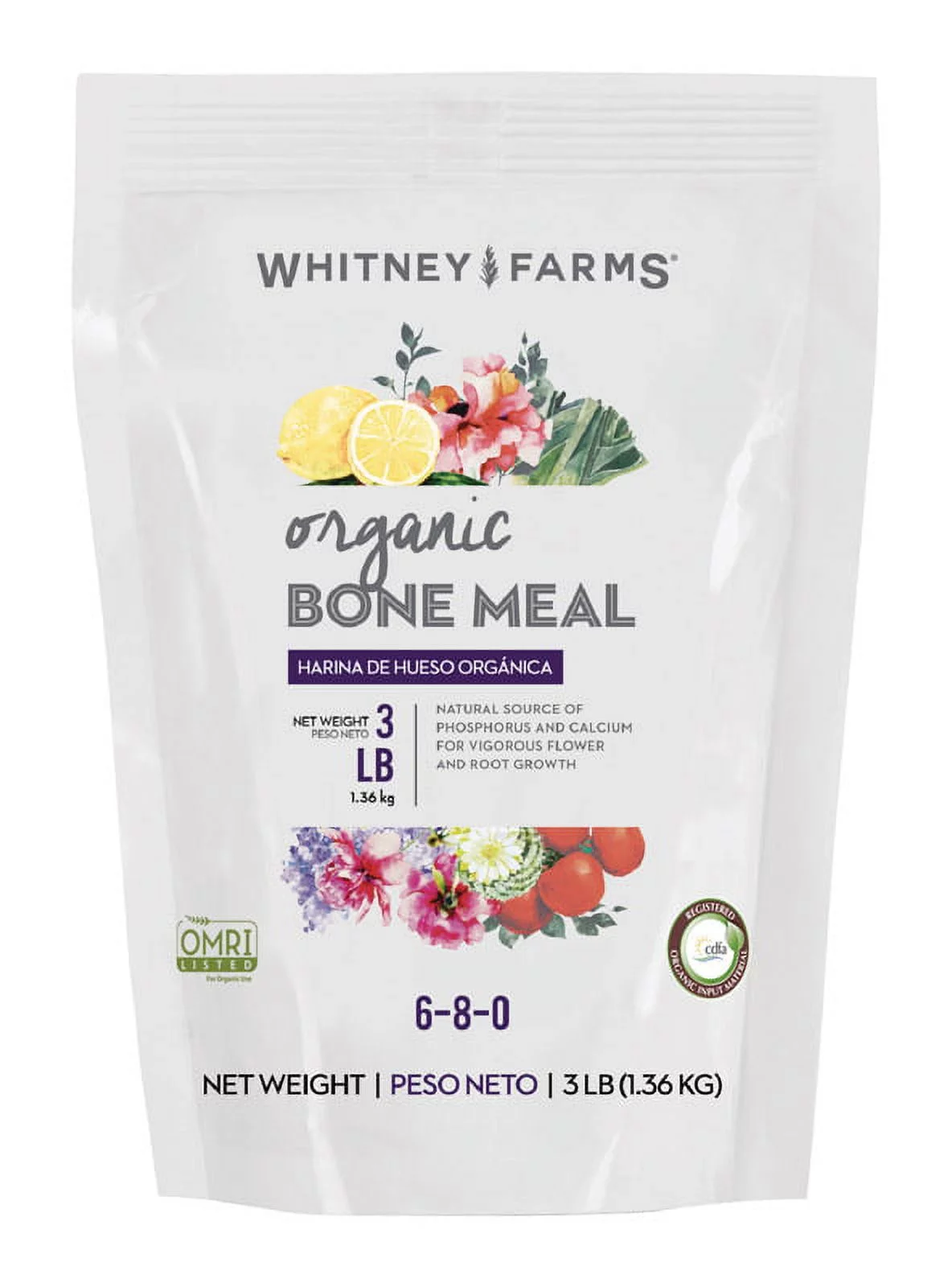 Whitney Farms  Bone Meal  Granules  Organic Plant Food  3 lb.