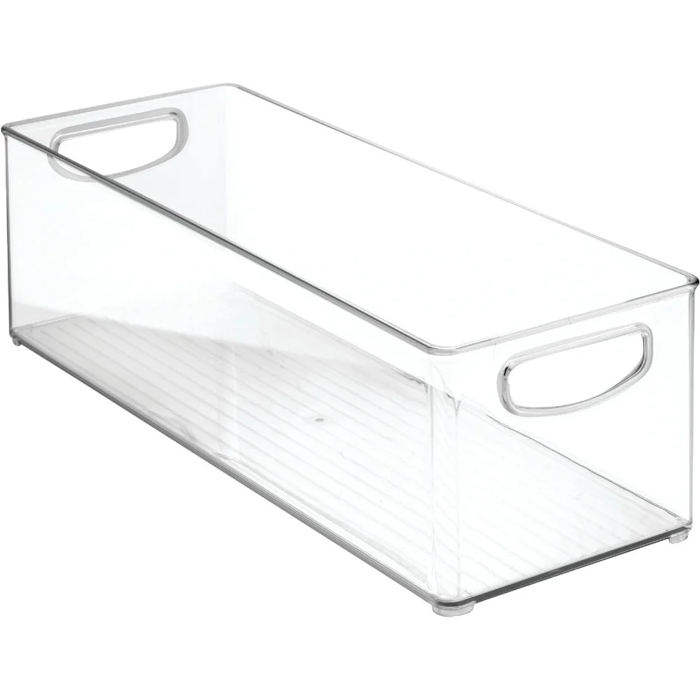 1 PK, iDesign 6 In. W. x 5 In. H. x 16 In. D. Clear Kitchen Bin