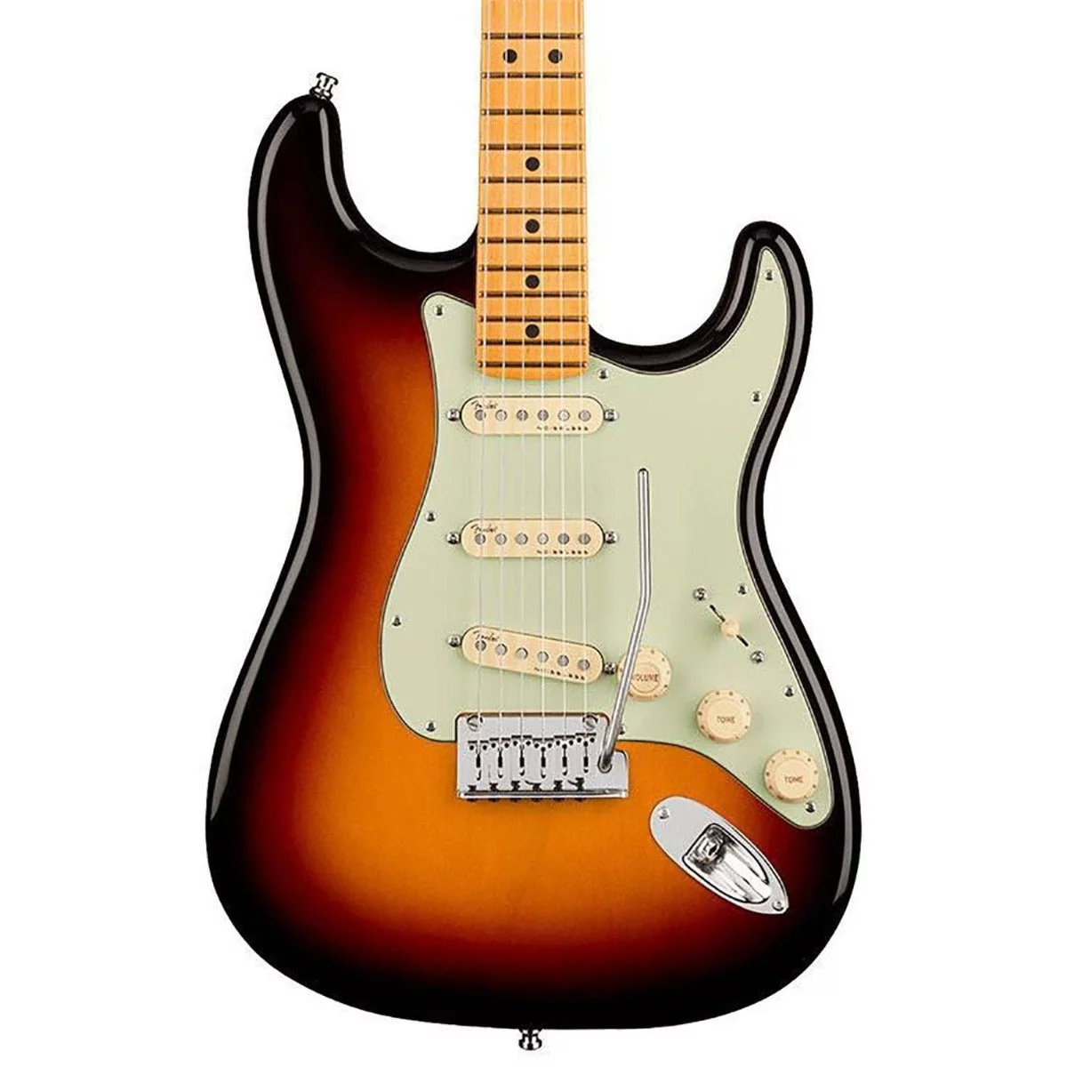 Fender American Ultra Stratocaster Electric Guitar (Ultraburst, Maple Fretboard)