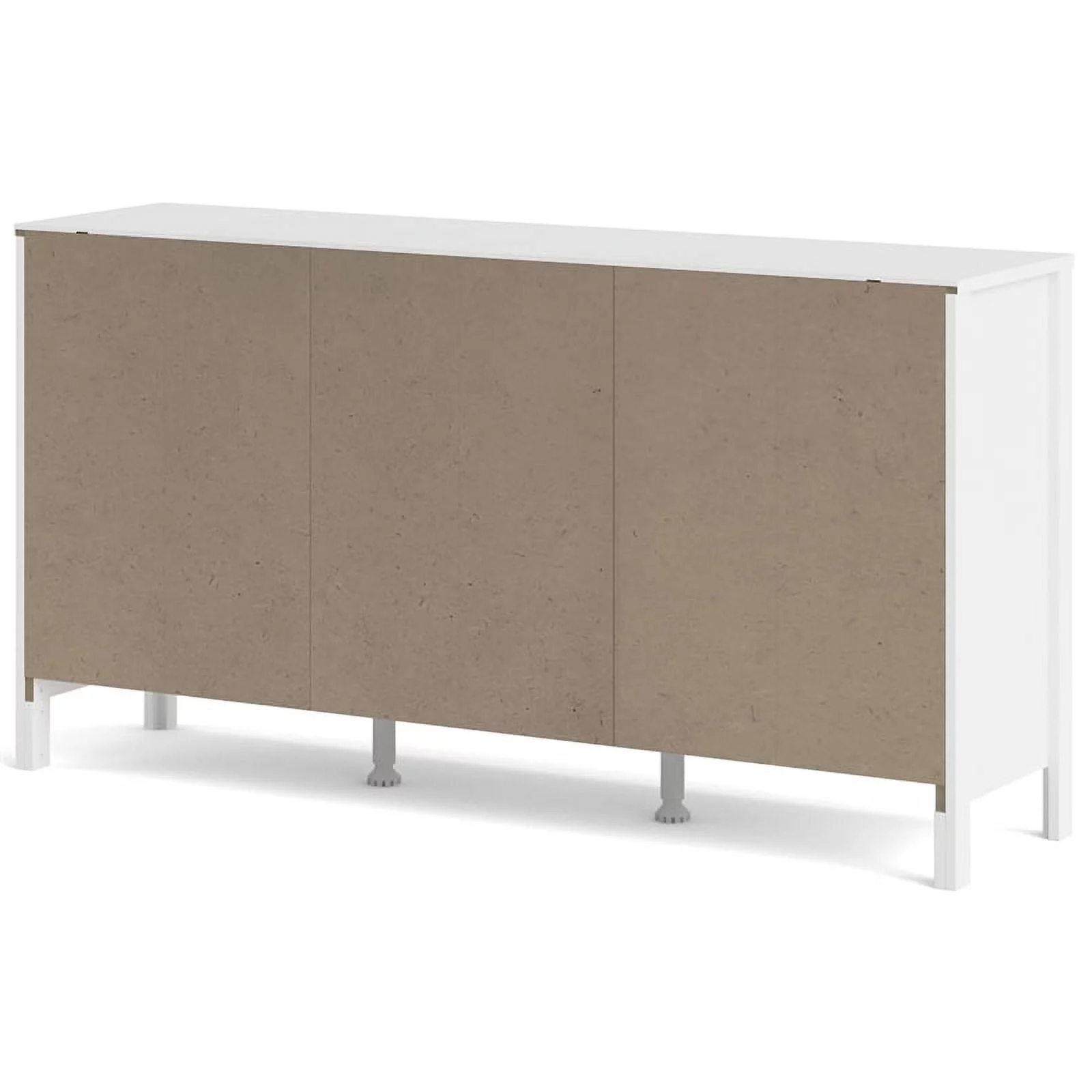 Home Square 2 Piece Furniture Set with Sideboard and Coffee Table in White