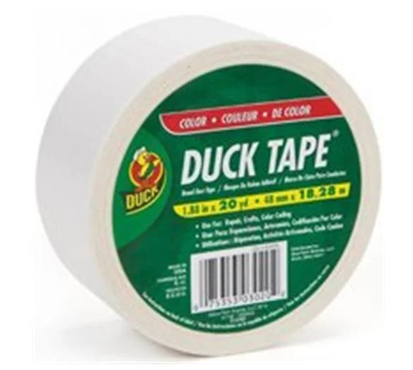 Duck Brand Color Duct Tape, 1.88 in. x 20 yd., White