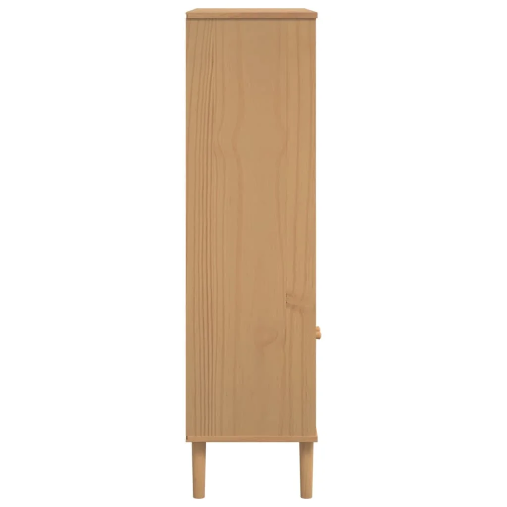 Andoer parcel,Bookcase Senja Rattan Wood Pine Rattan Look Stand Room Bedroom Senja Bookcase - Bookcase - Rattan Display Stand Room Bookcase Display Stand Wooden Vidaxl Senja Bookcase Wood With Uv